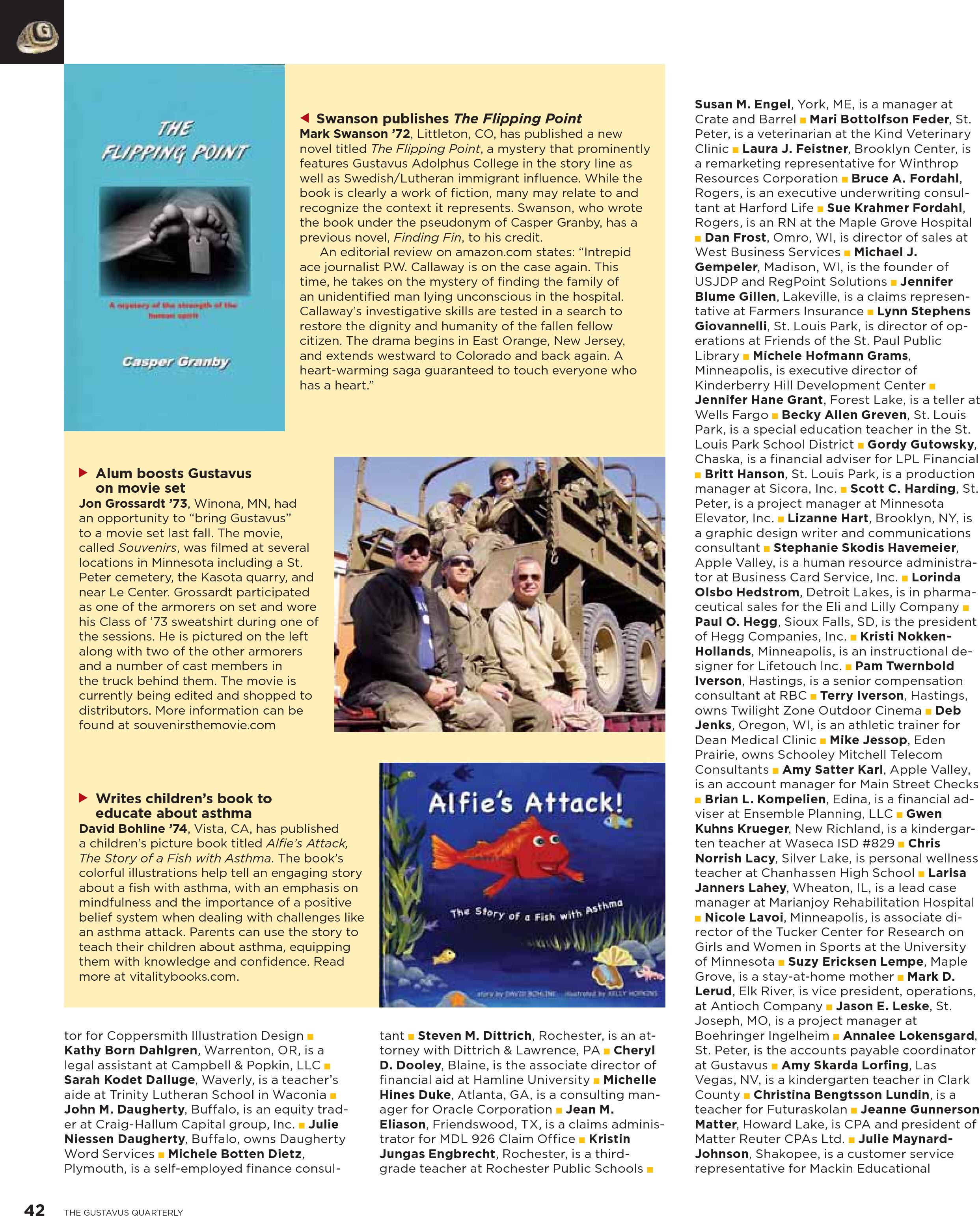 quarterly page