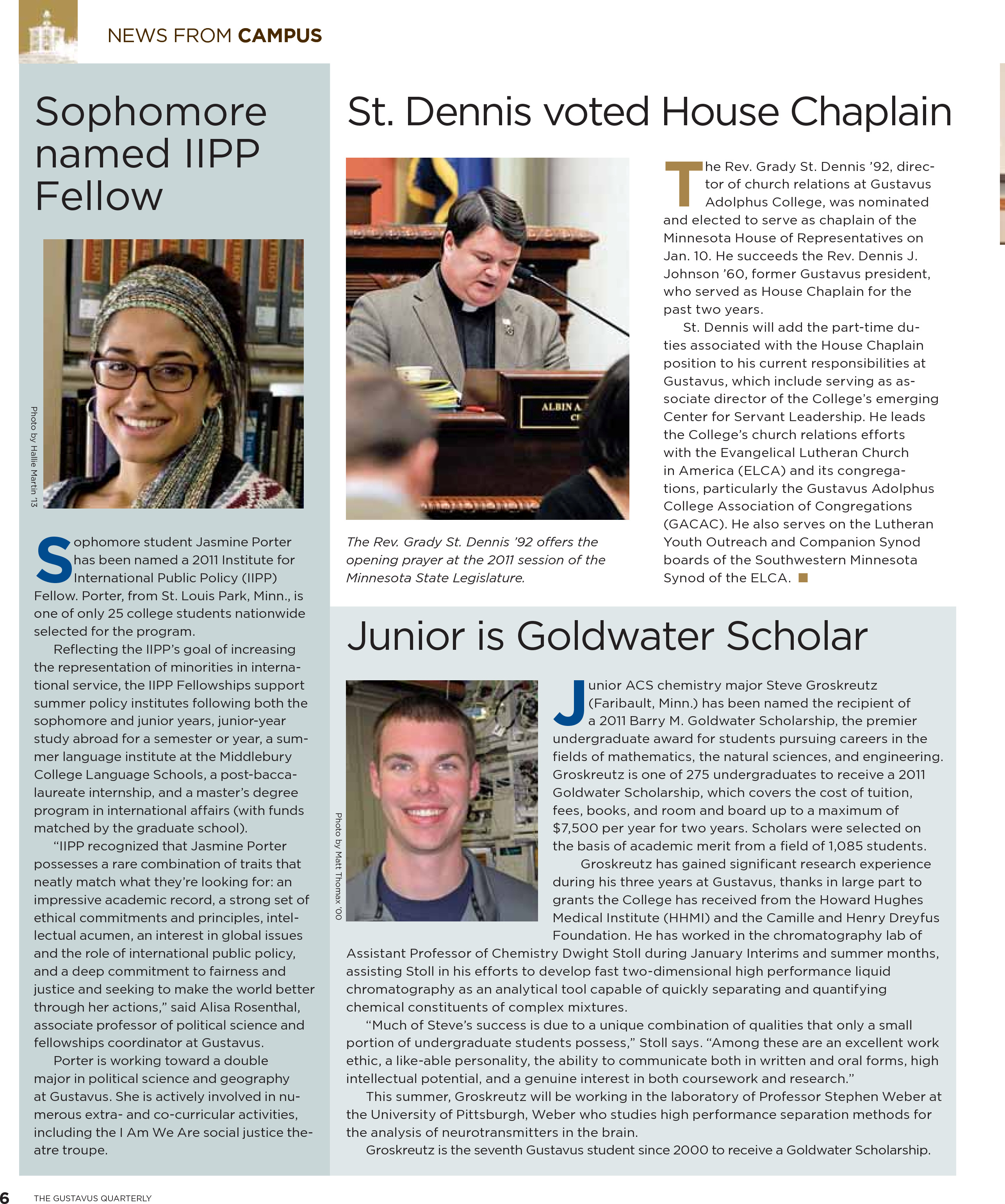 quarterly page