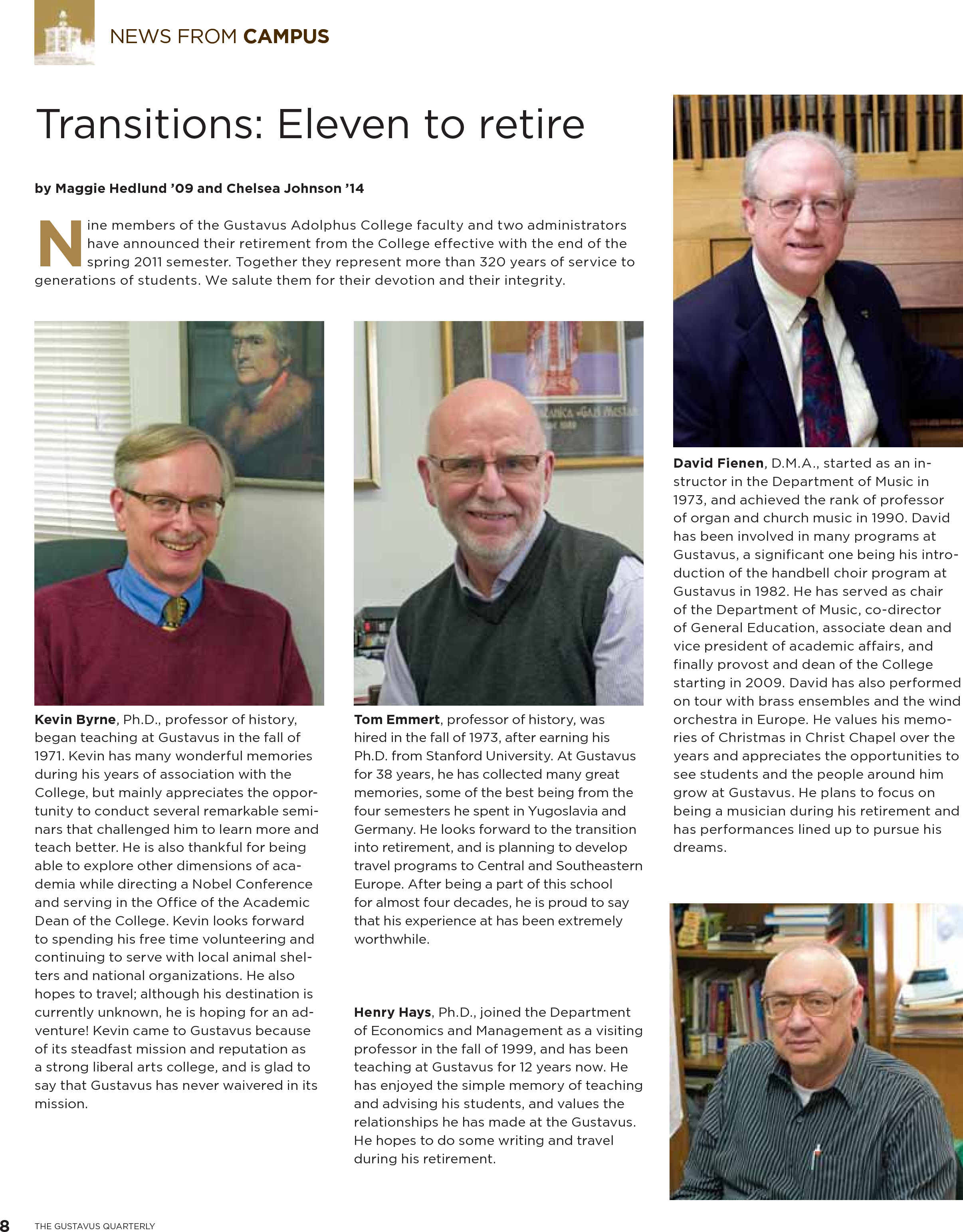 quarterly page