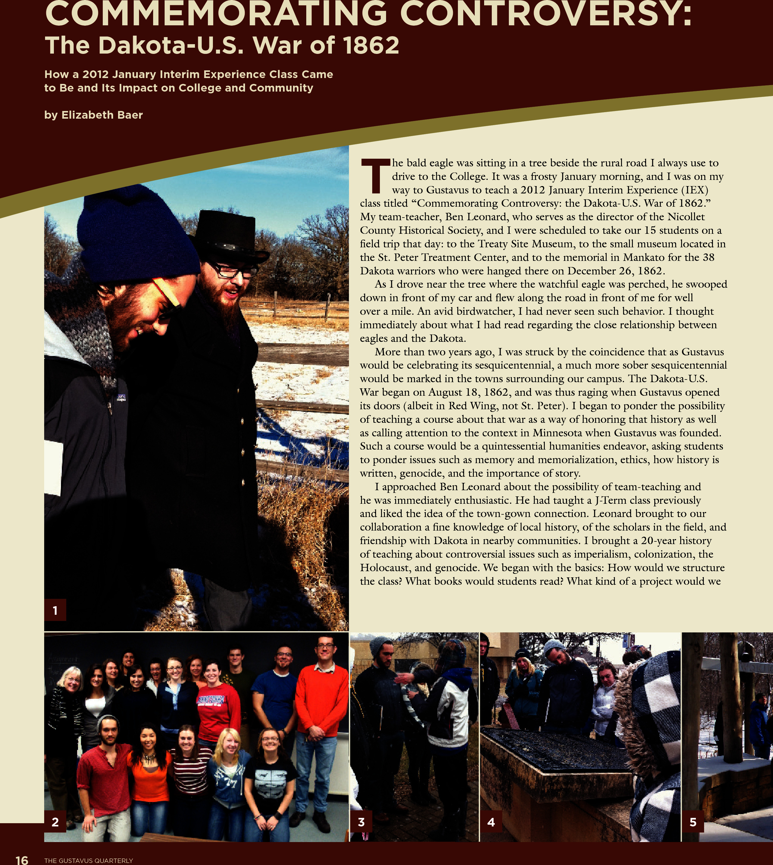 quarterly page