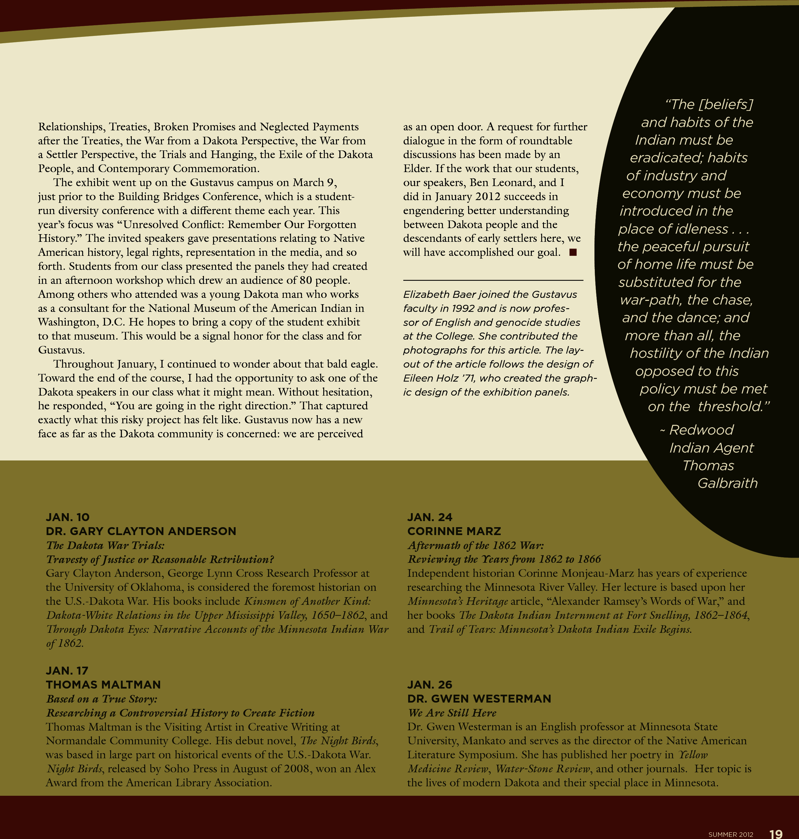 quarterly page