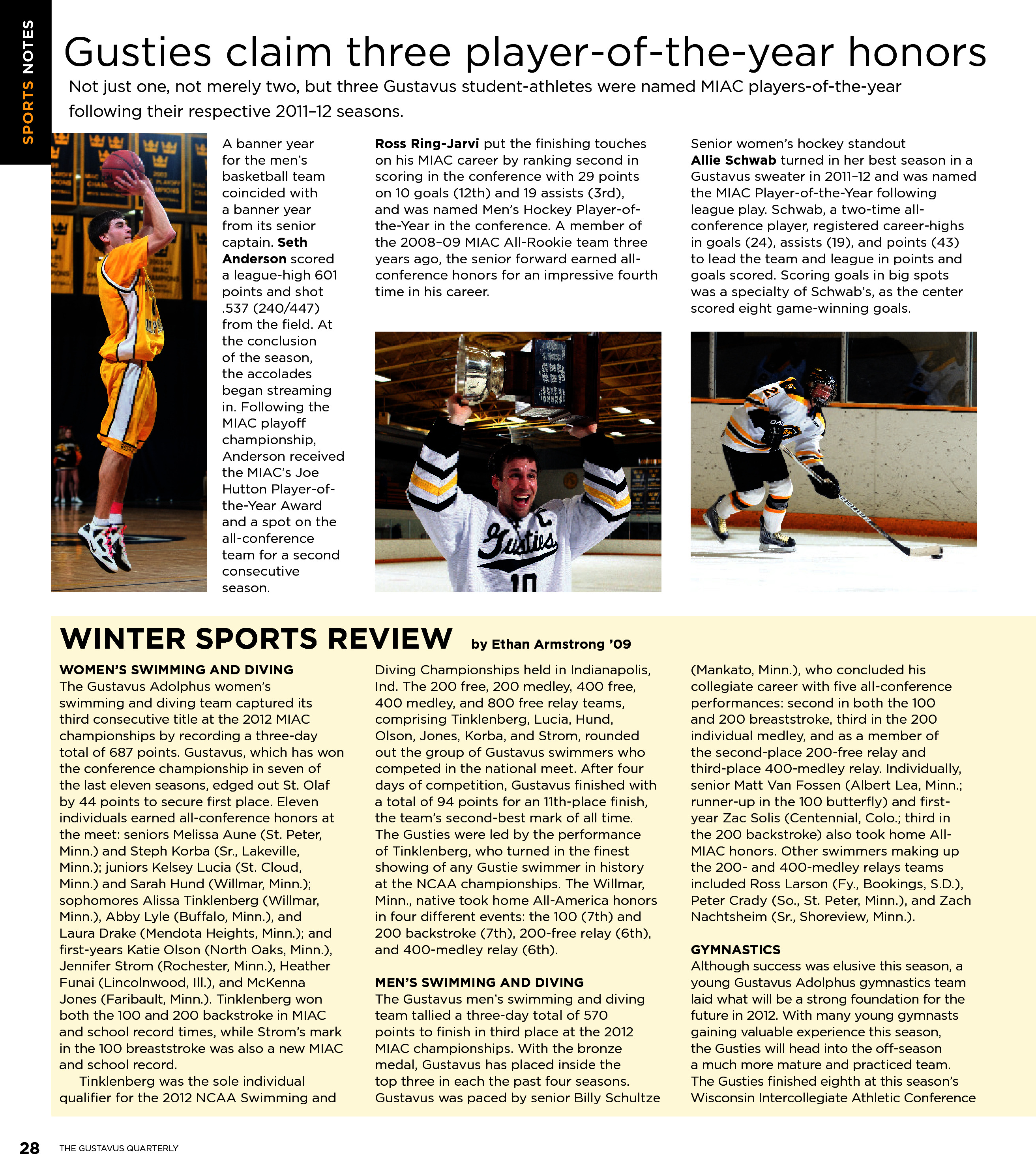 quarterly page