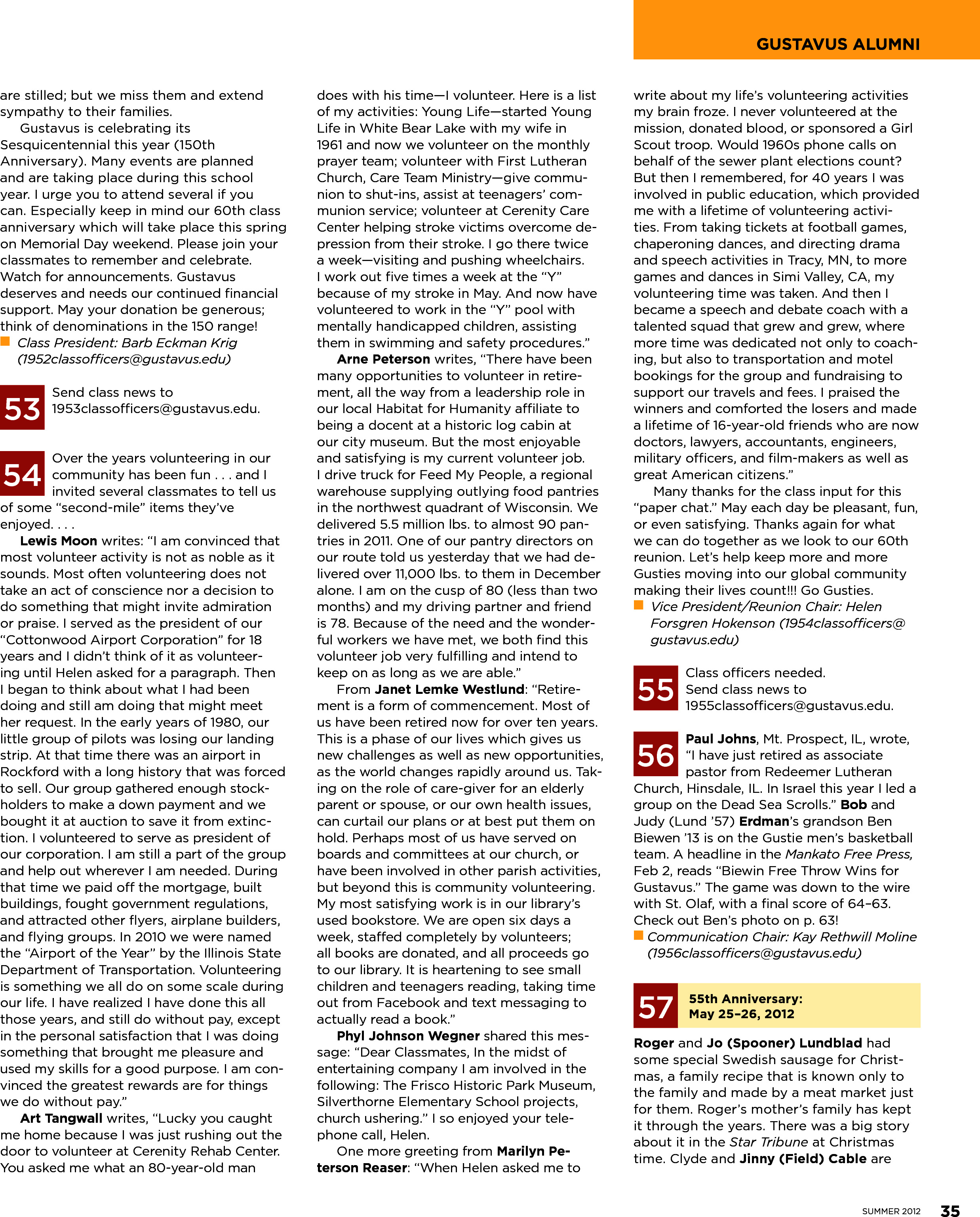 quarterly page