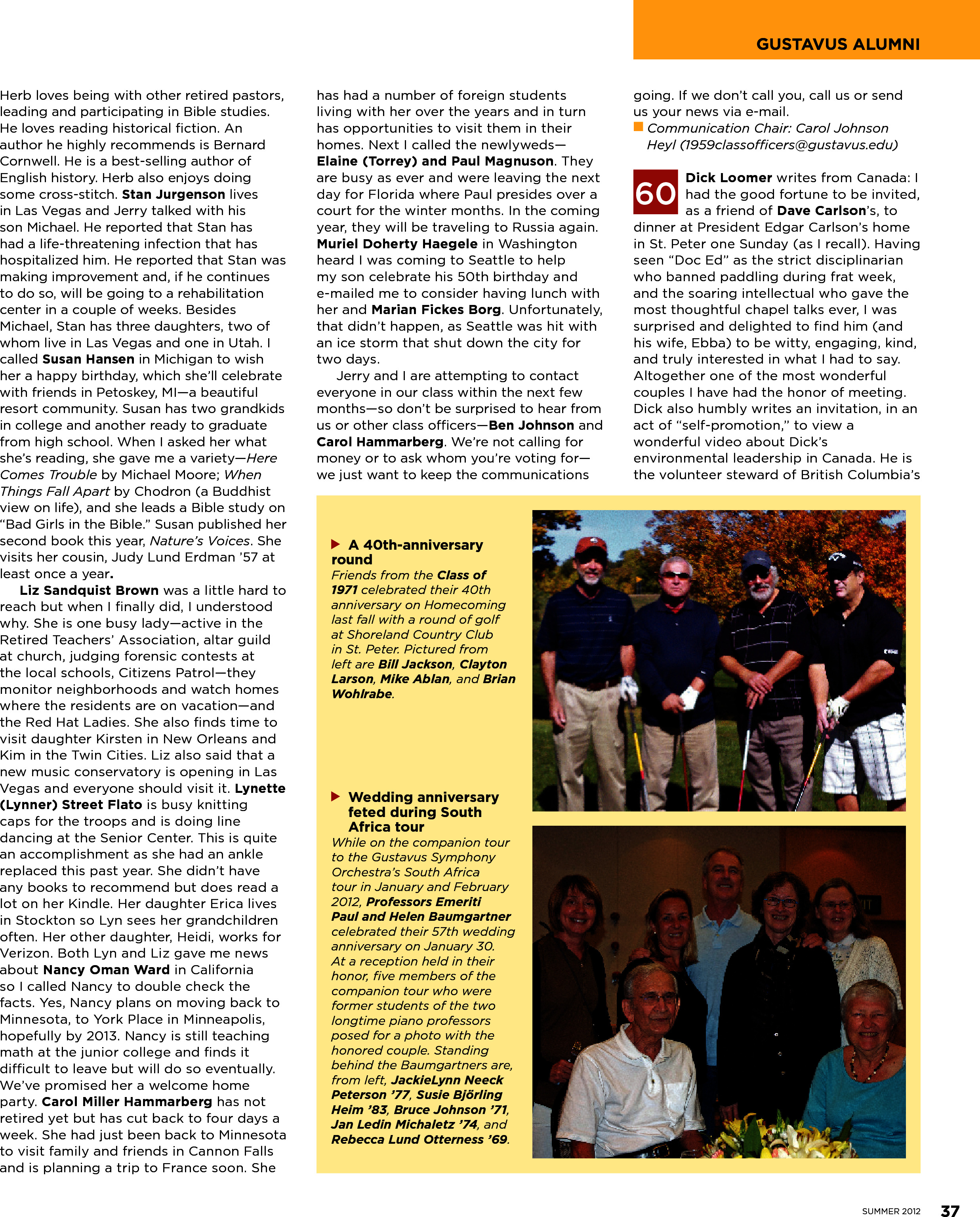 quarterly page