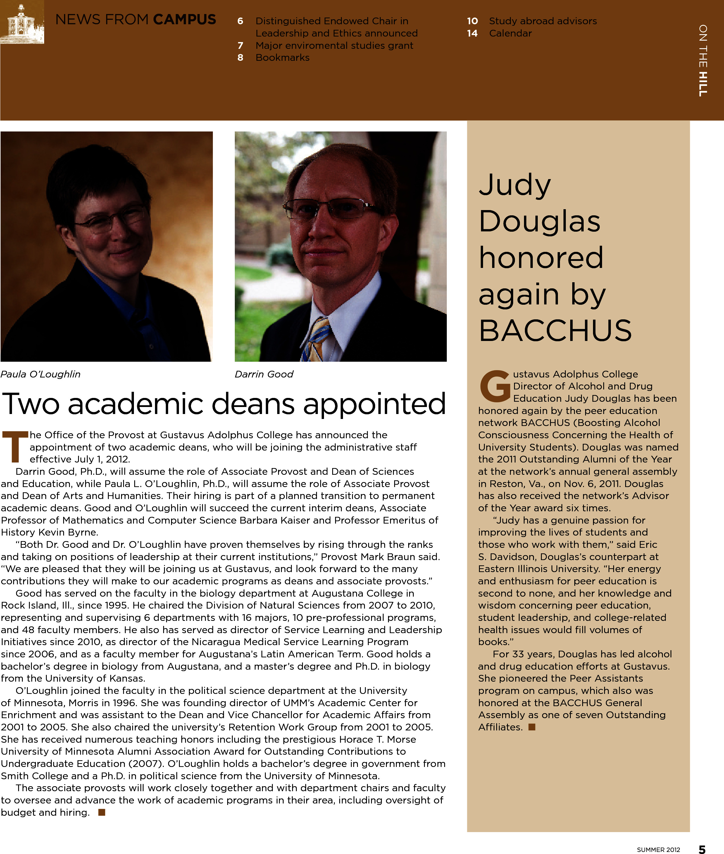 quarterly page