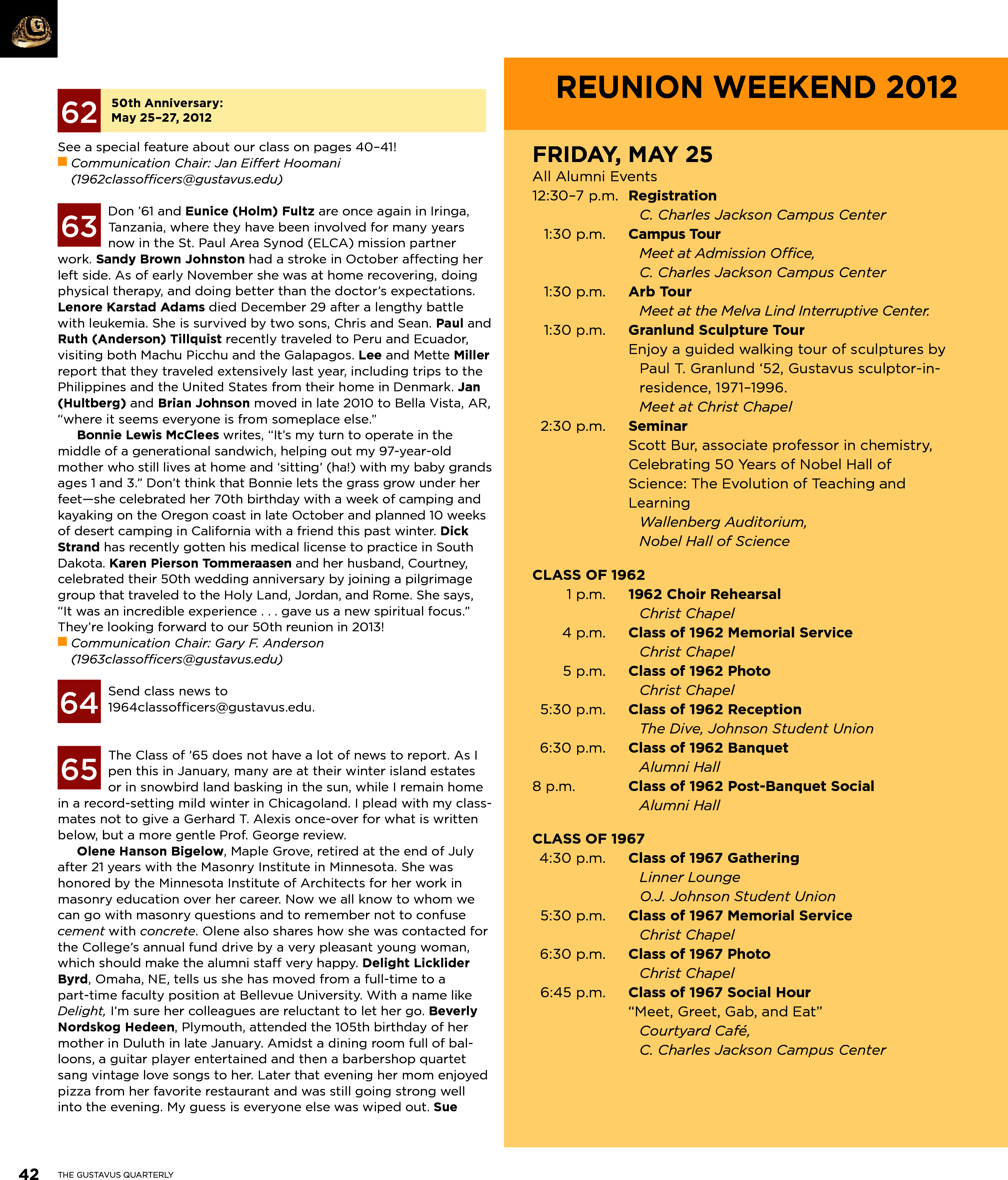 quarterly page