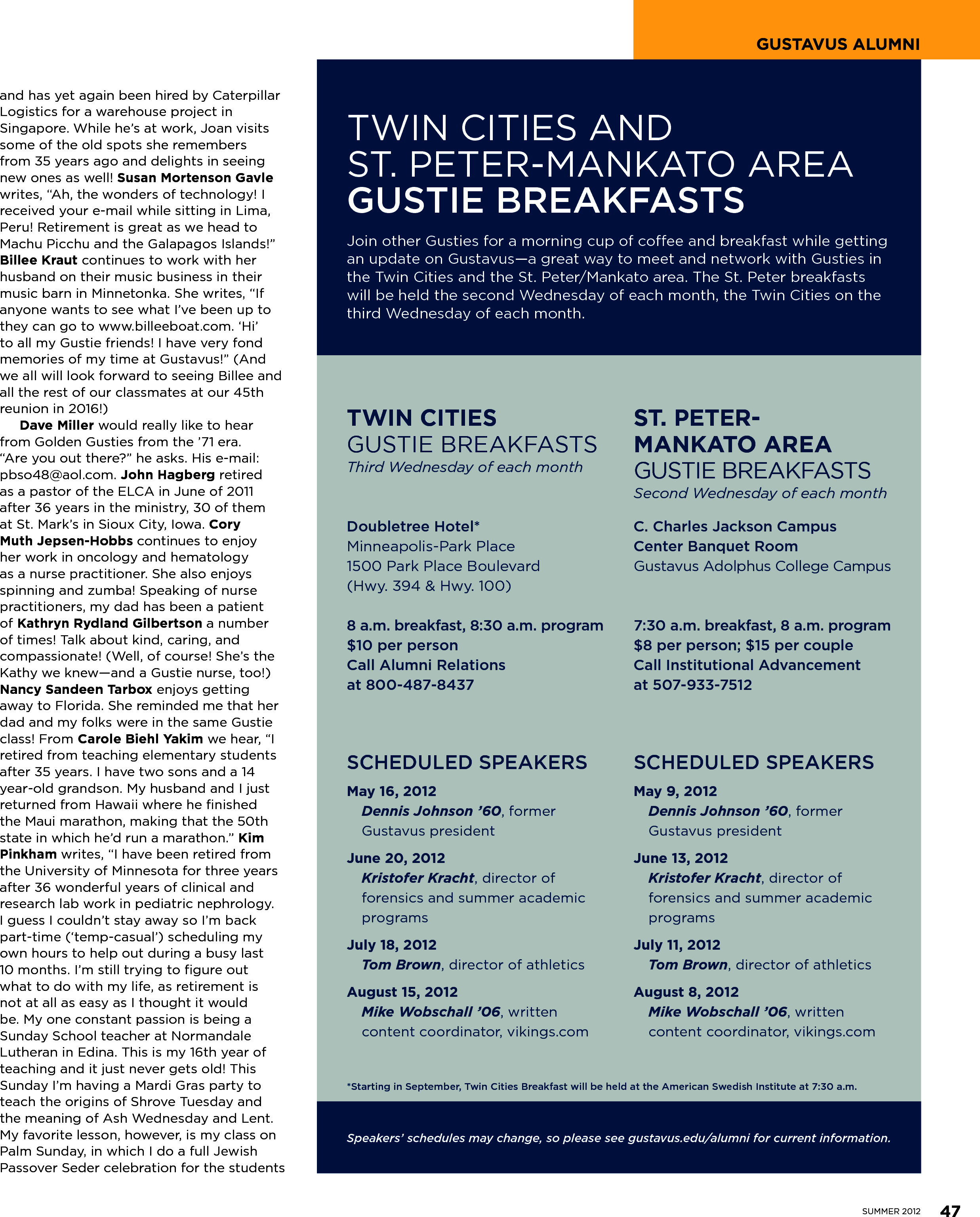 quarterly page