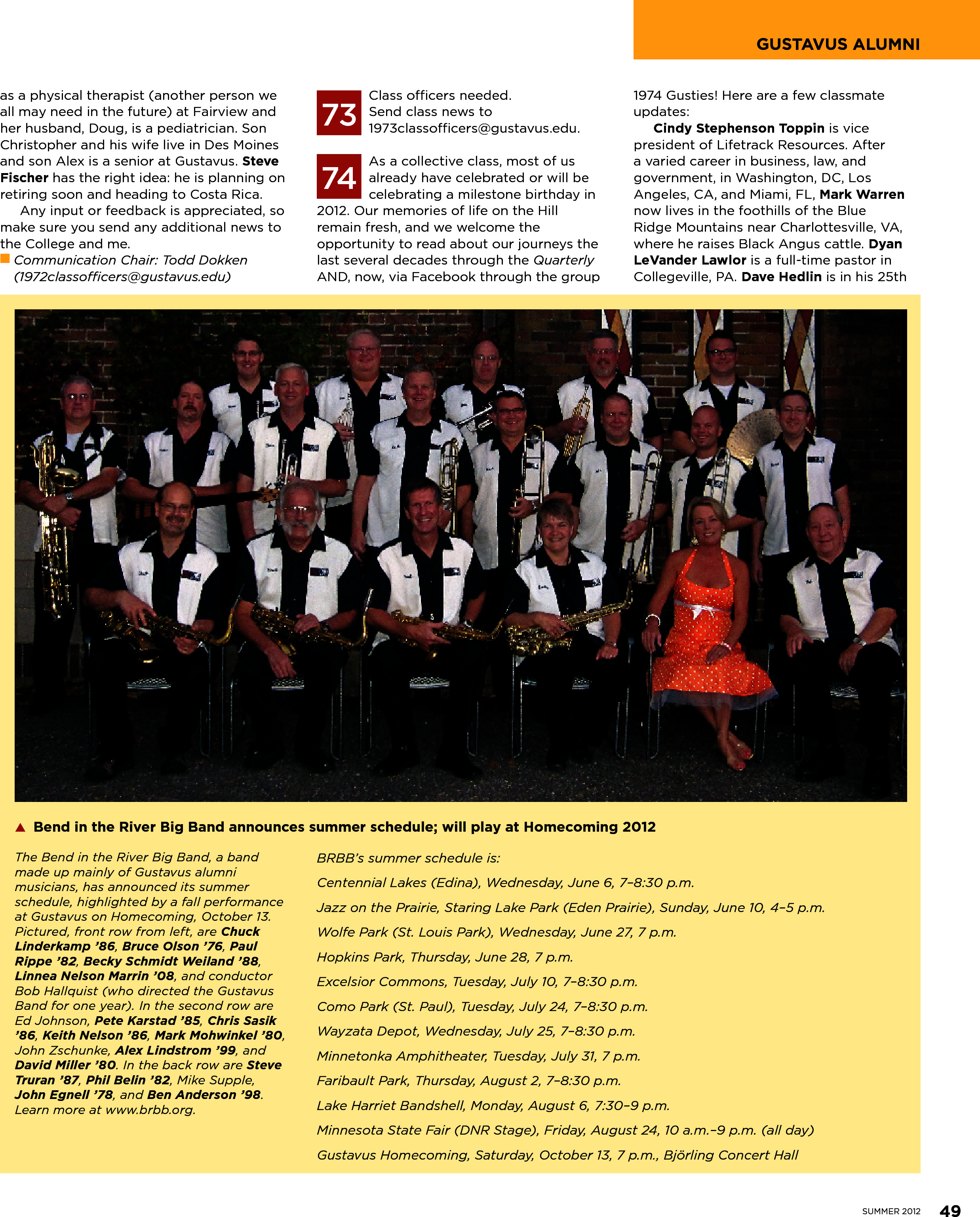 quarterly page