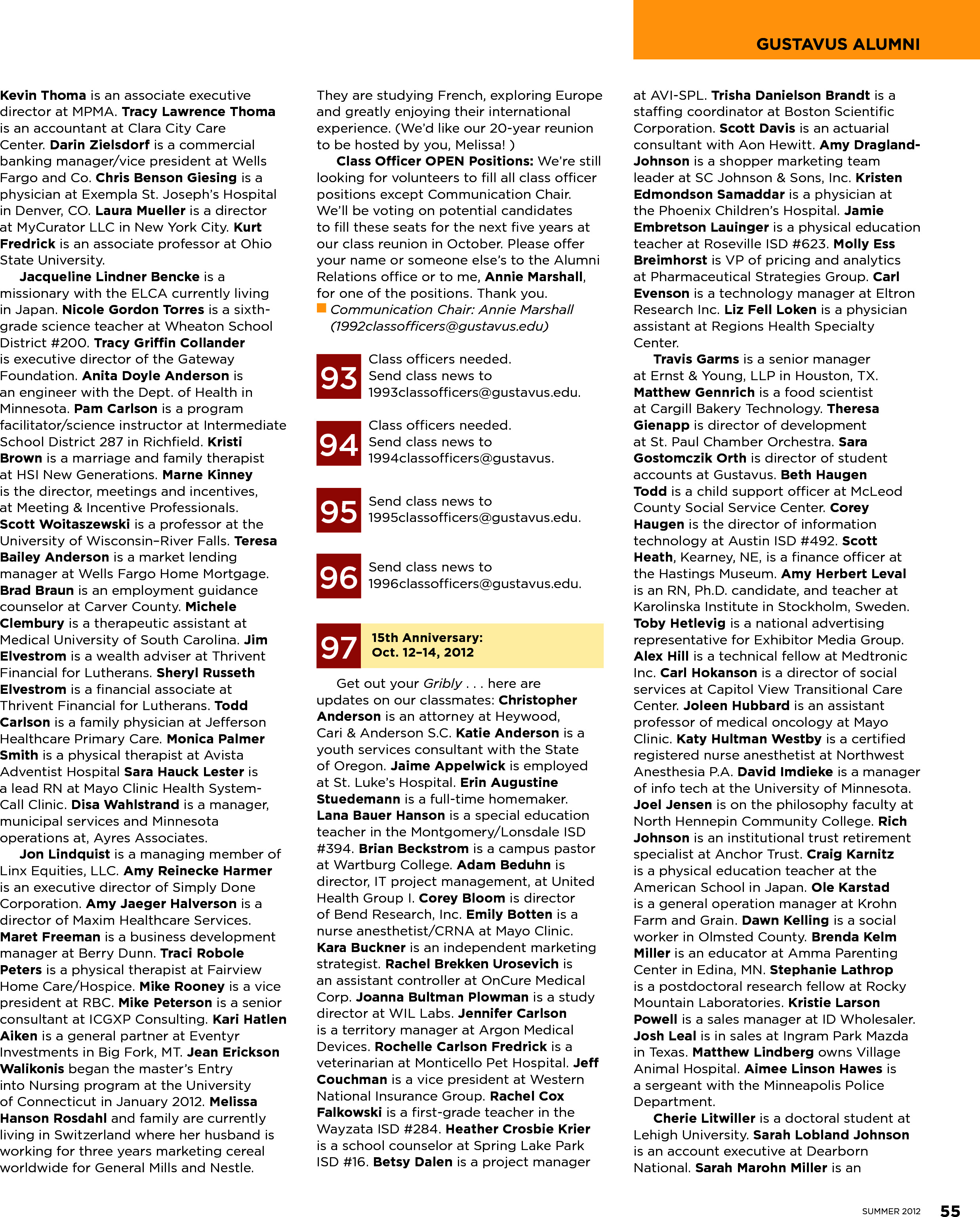 quarterly page