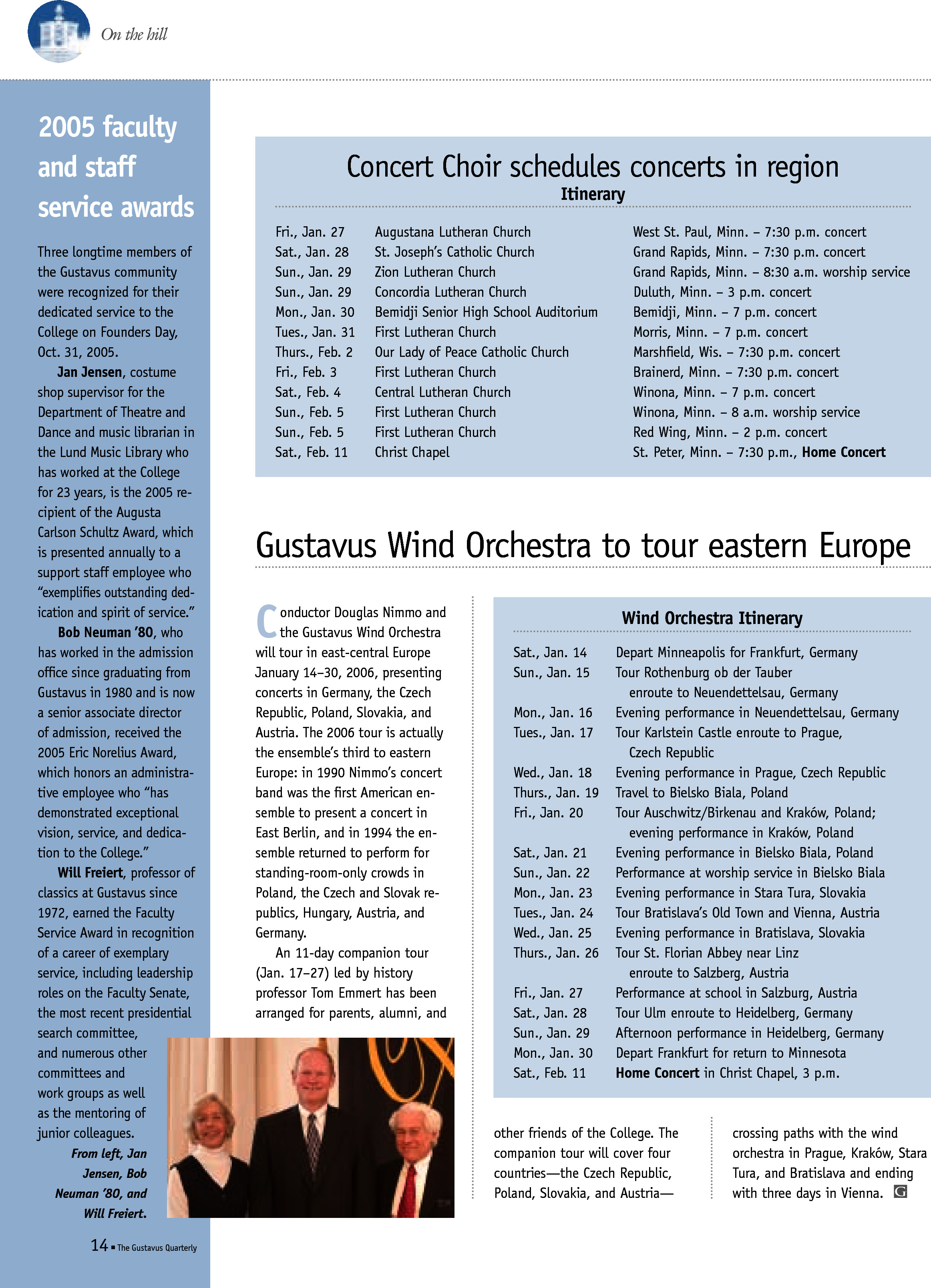 quarterly page