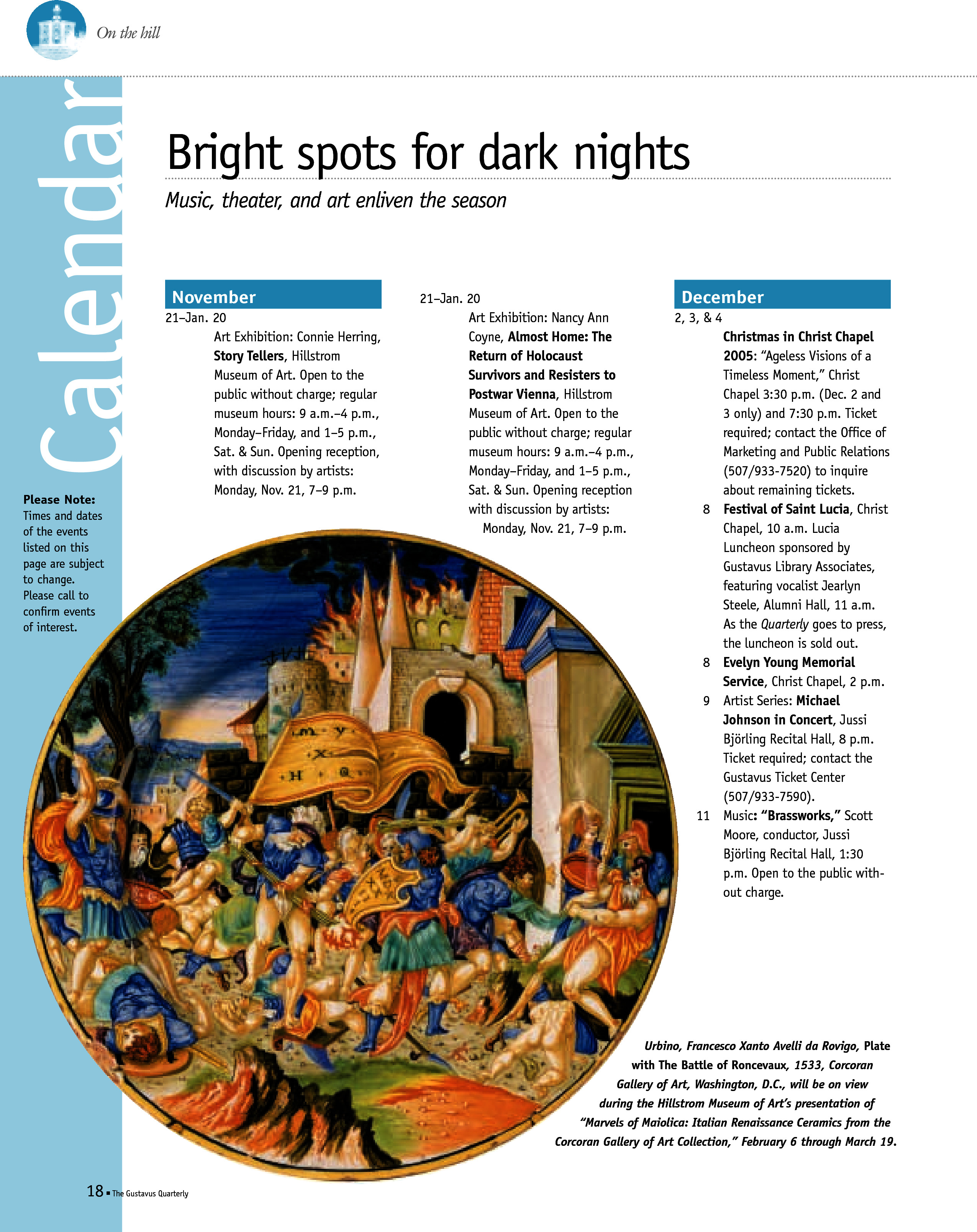 quarterly page