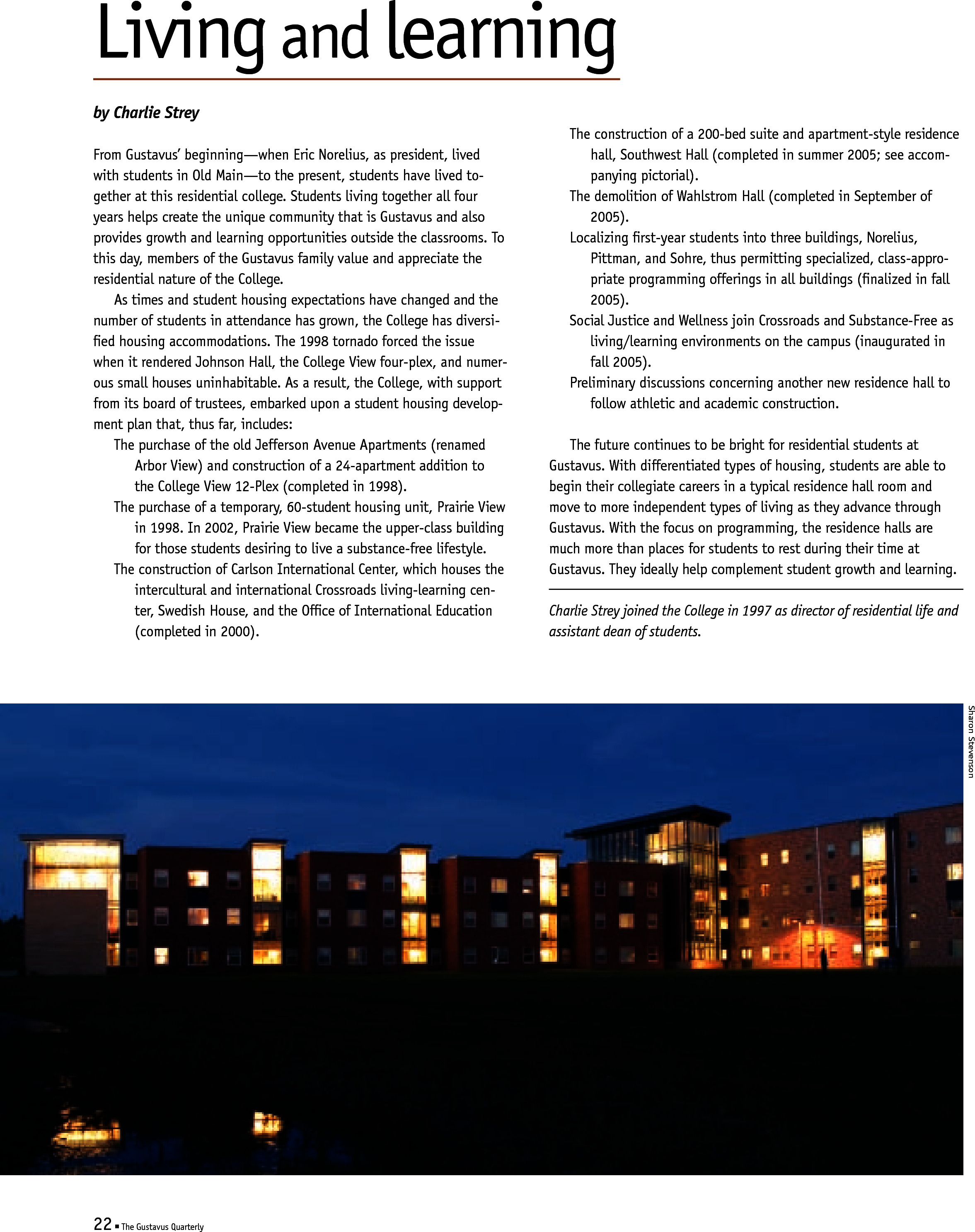 quarterly page