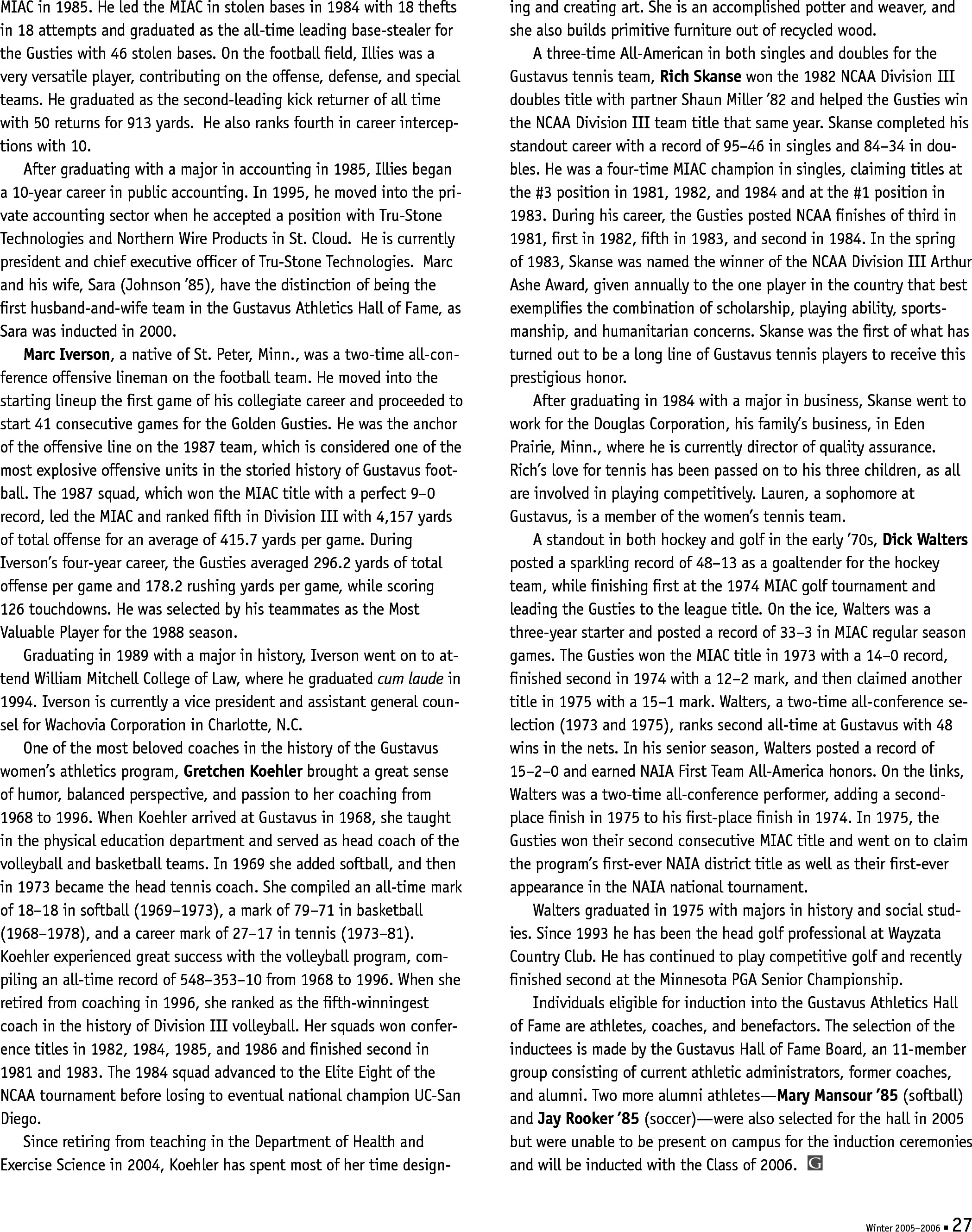 quarterly page