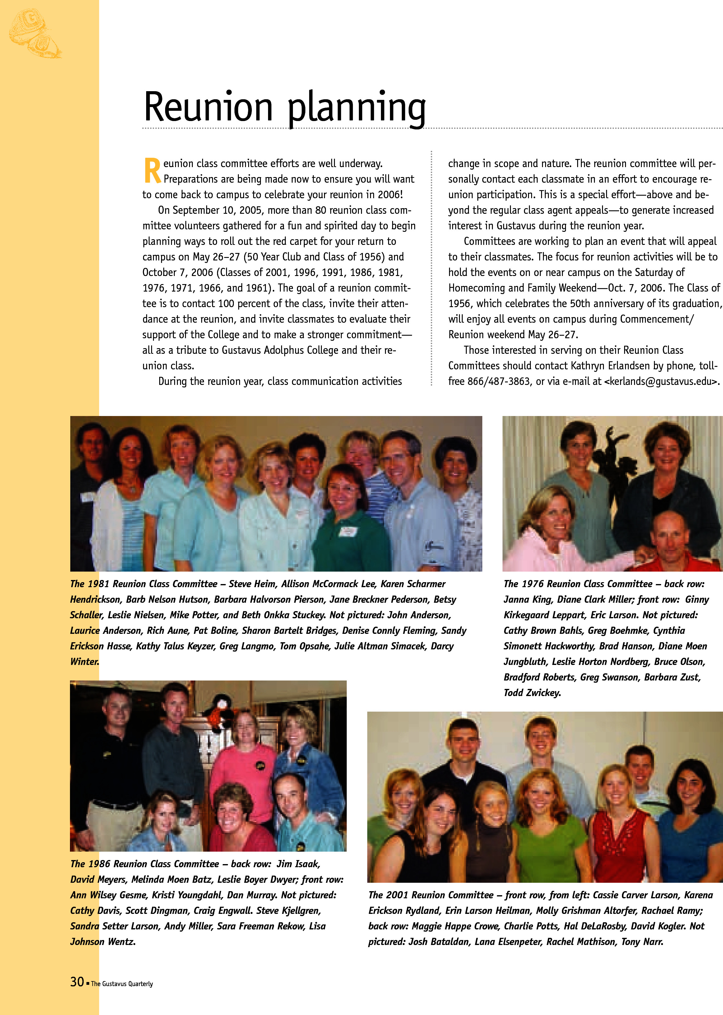 quarterly page