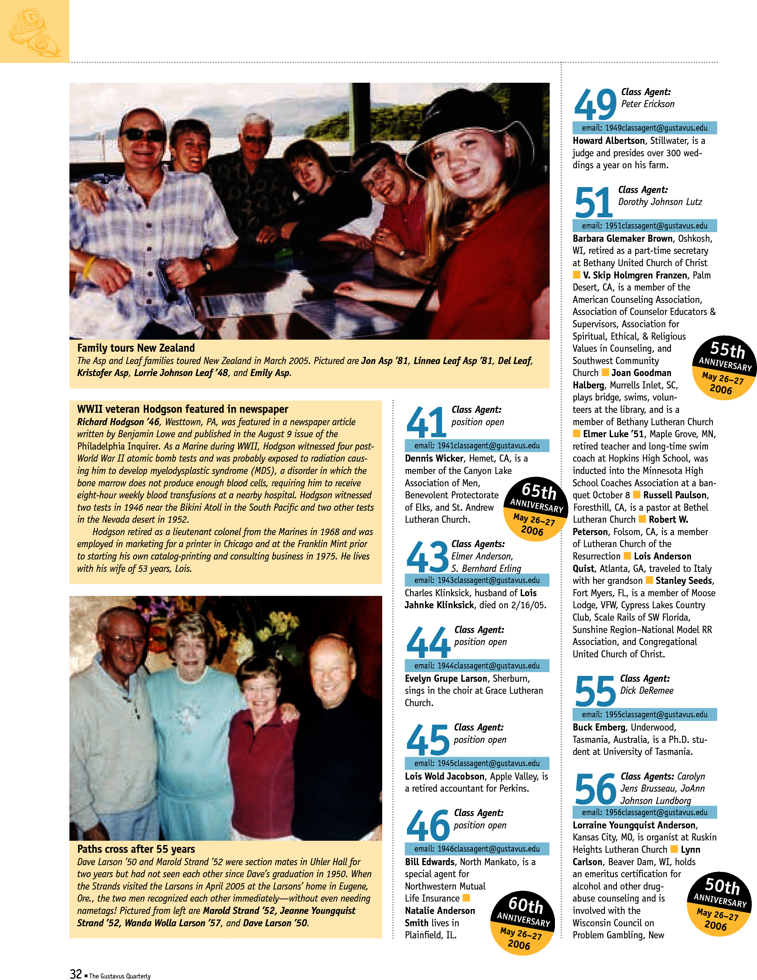 quarterly page