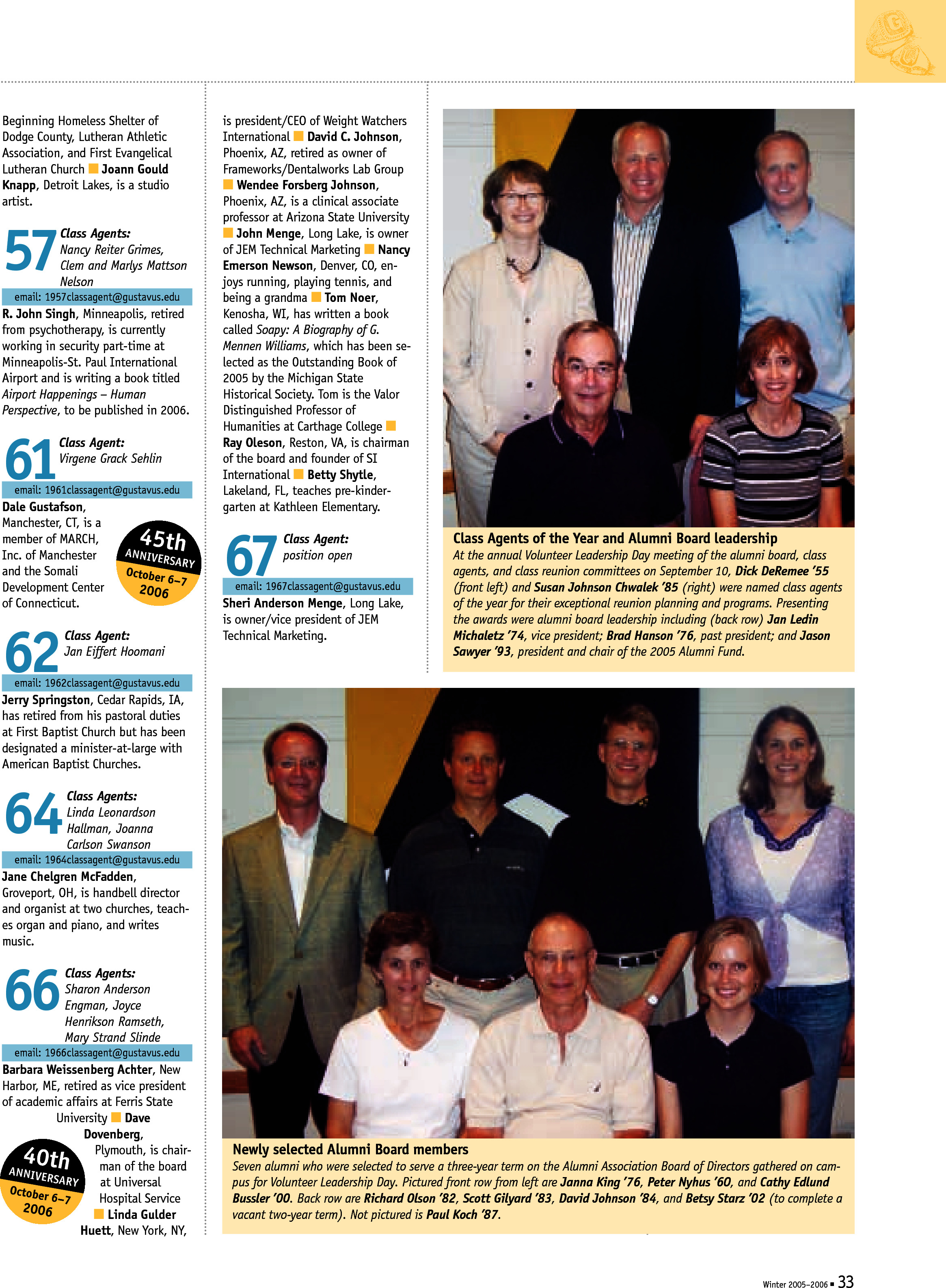 quarterly page