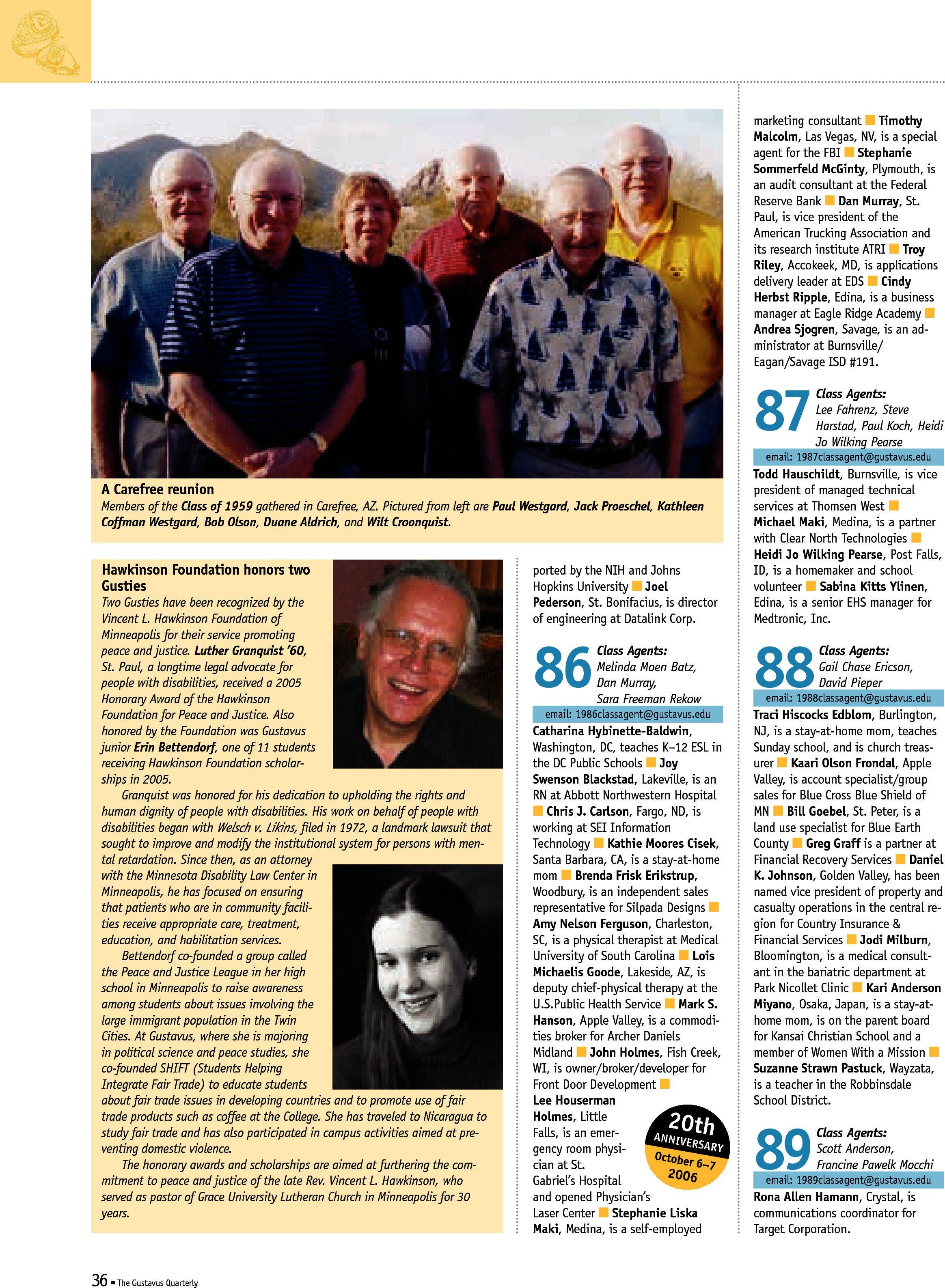 quarterly page