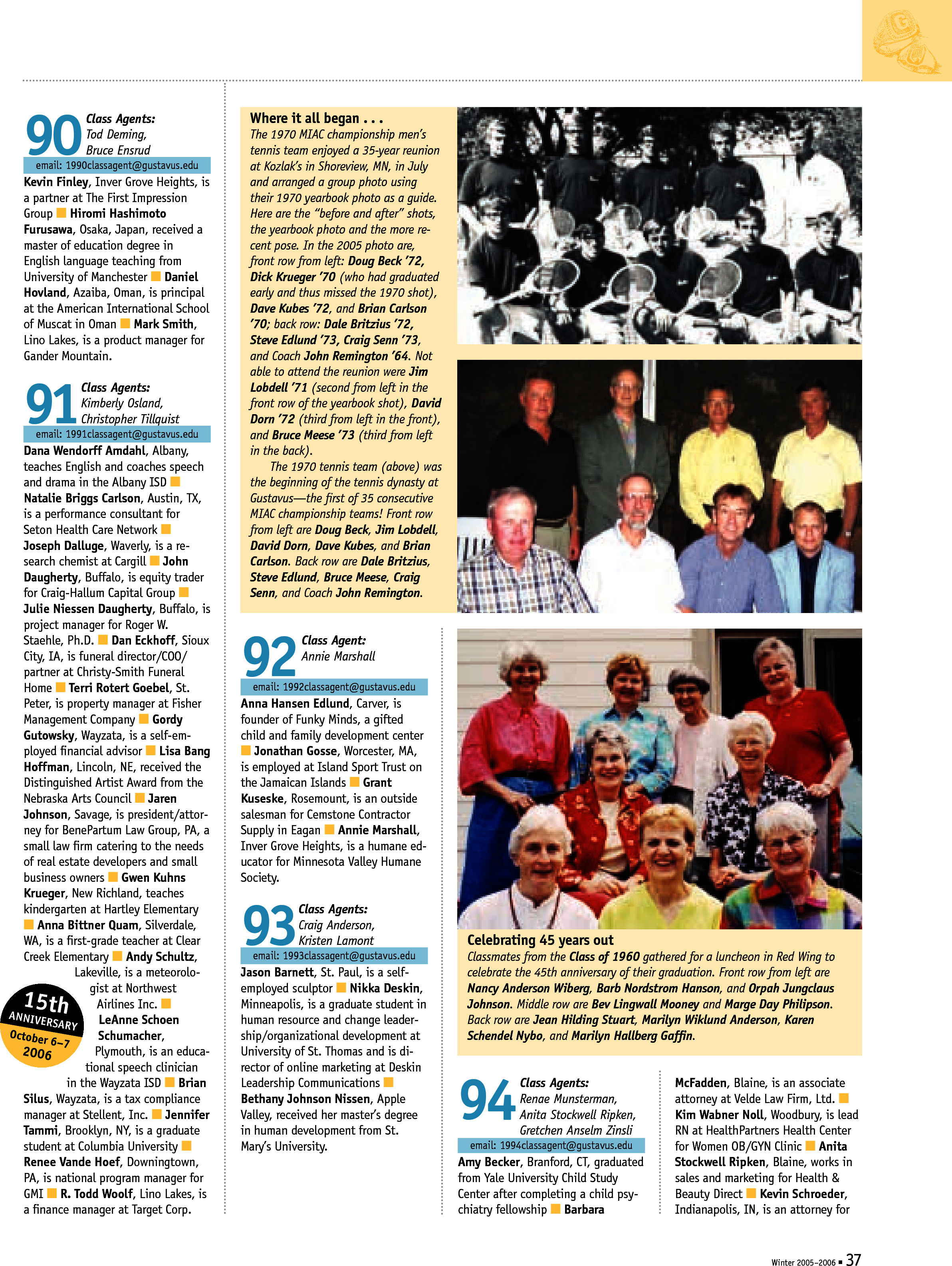 quarterly page