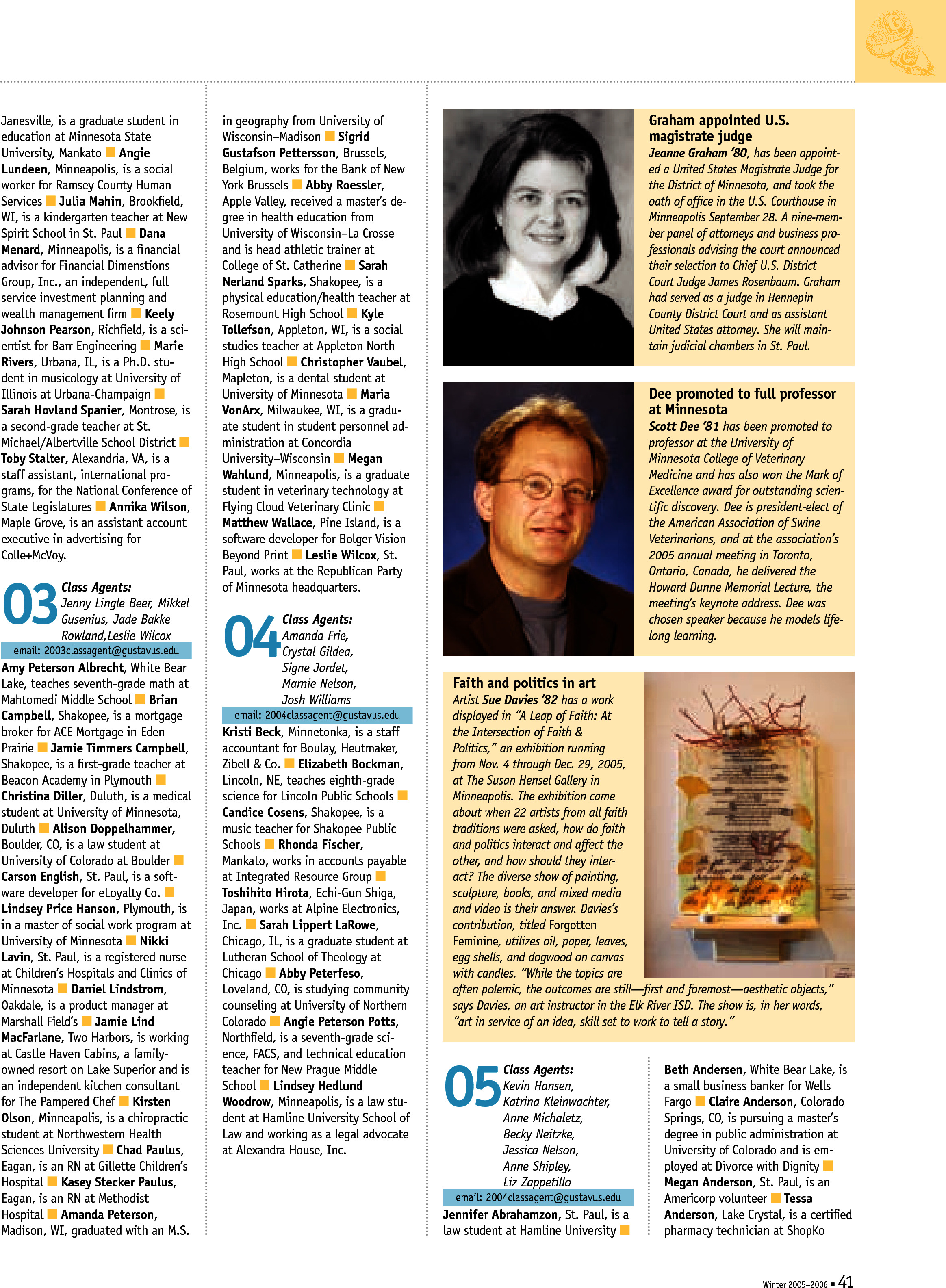 quarterly page