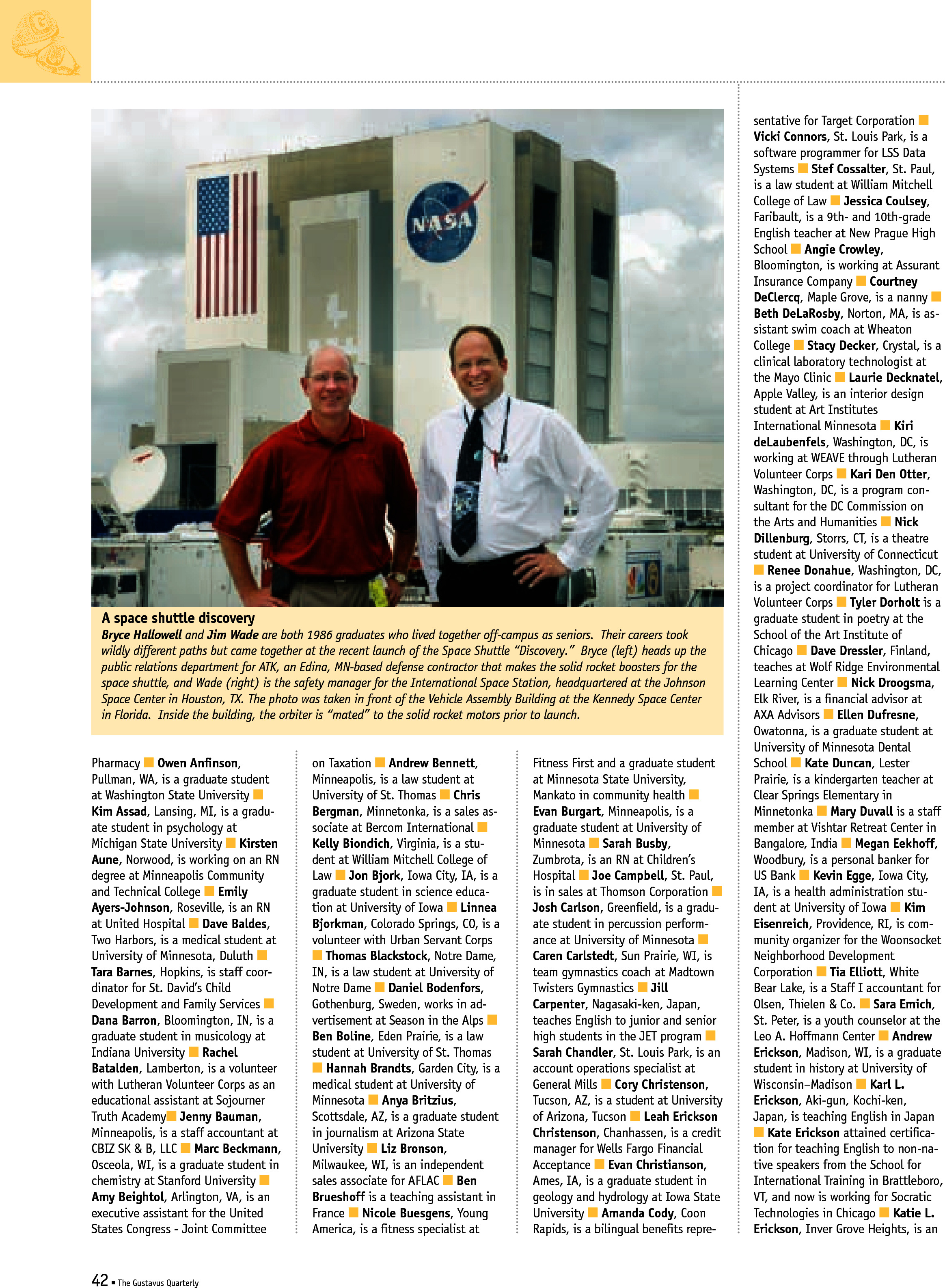 quarterly page