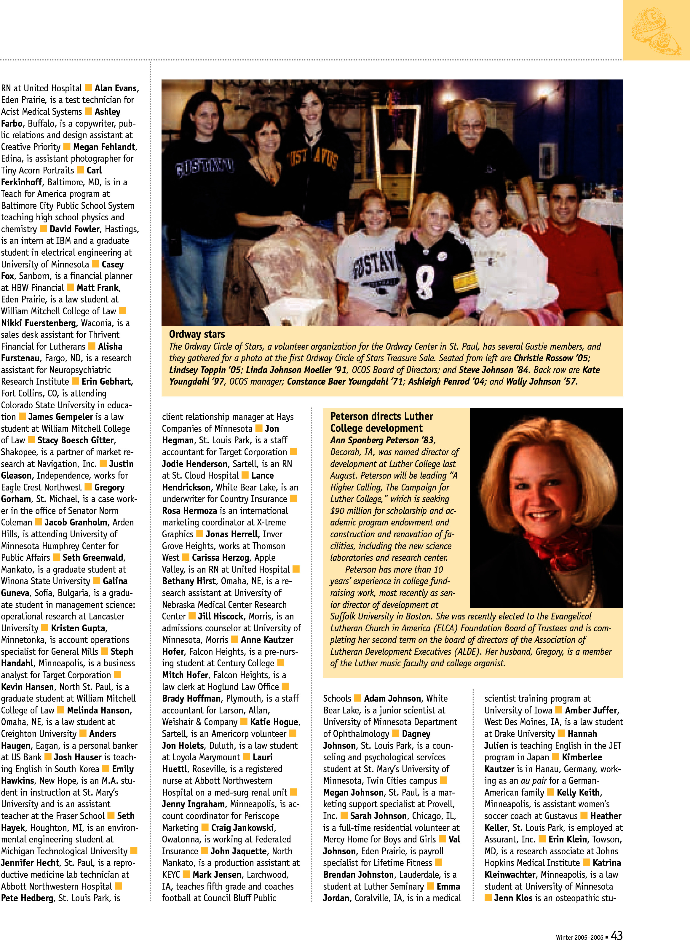 quarterly page