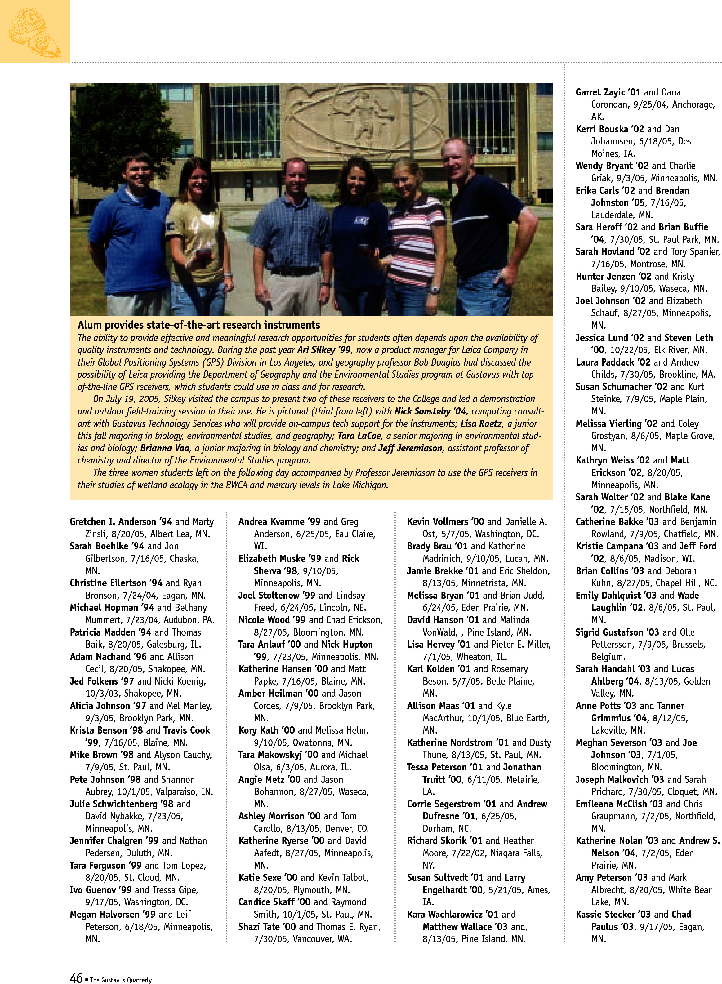quarterly page