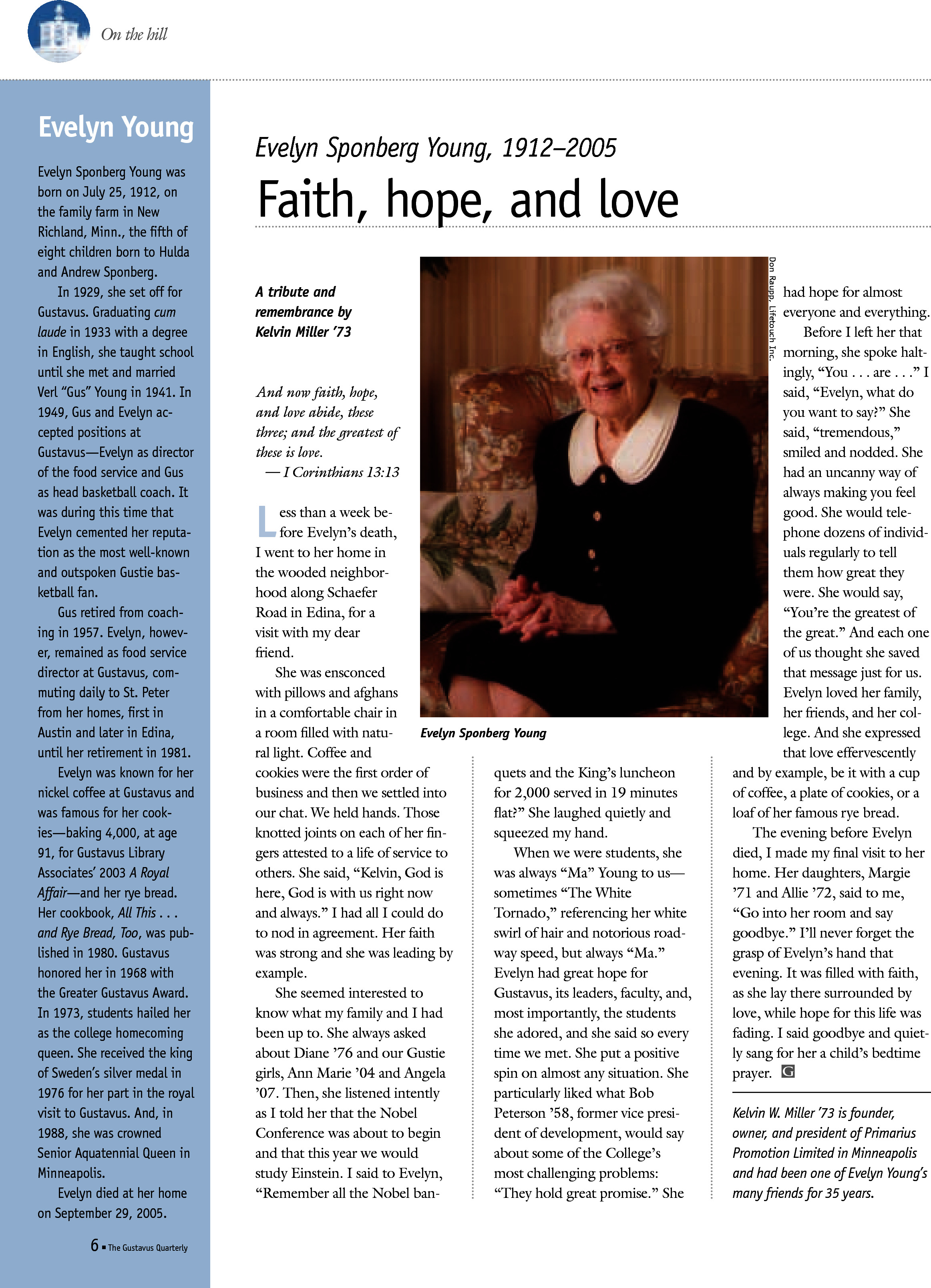 quarterly page