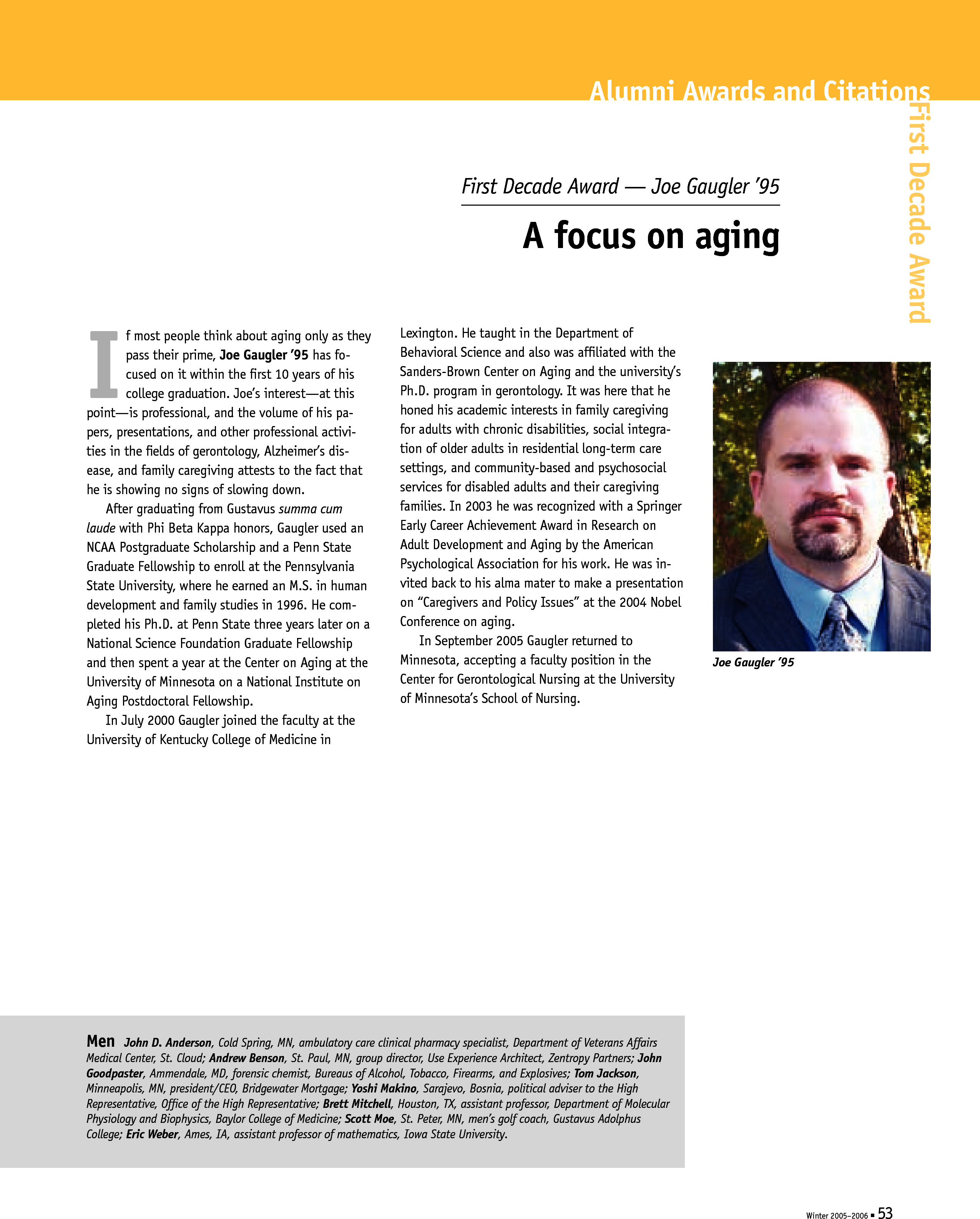 quarterly page