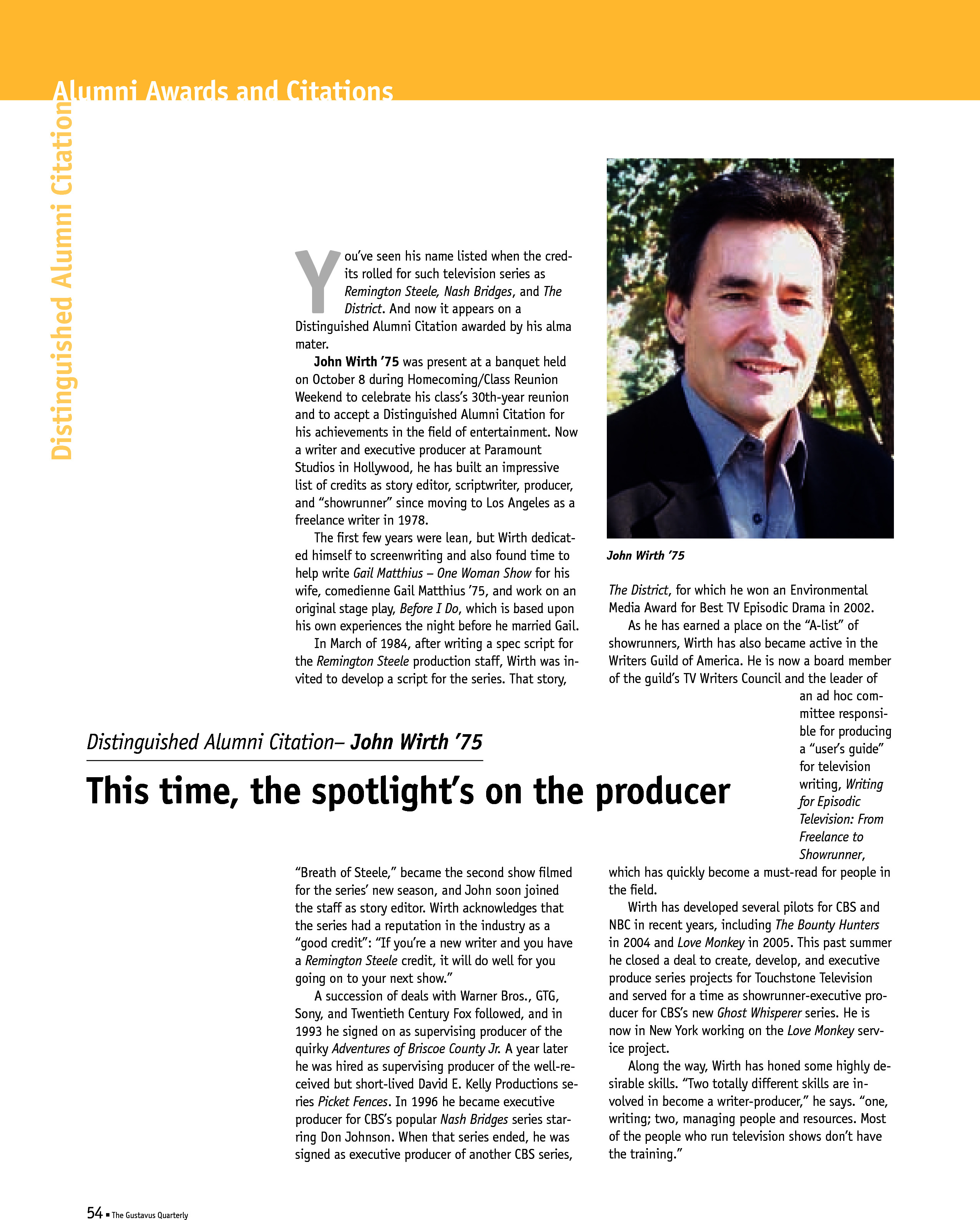 quarterly page