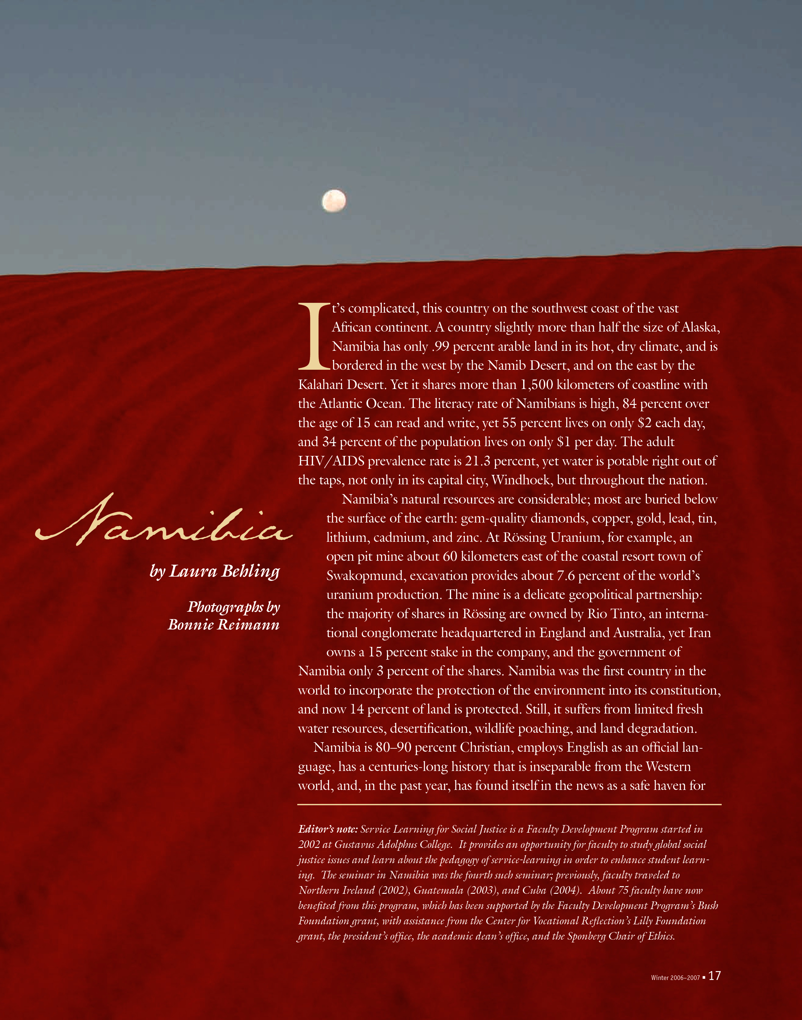 quarterly page