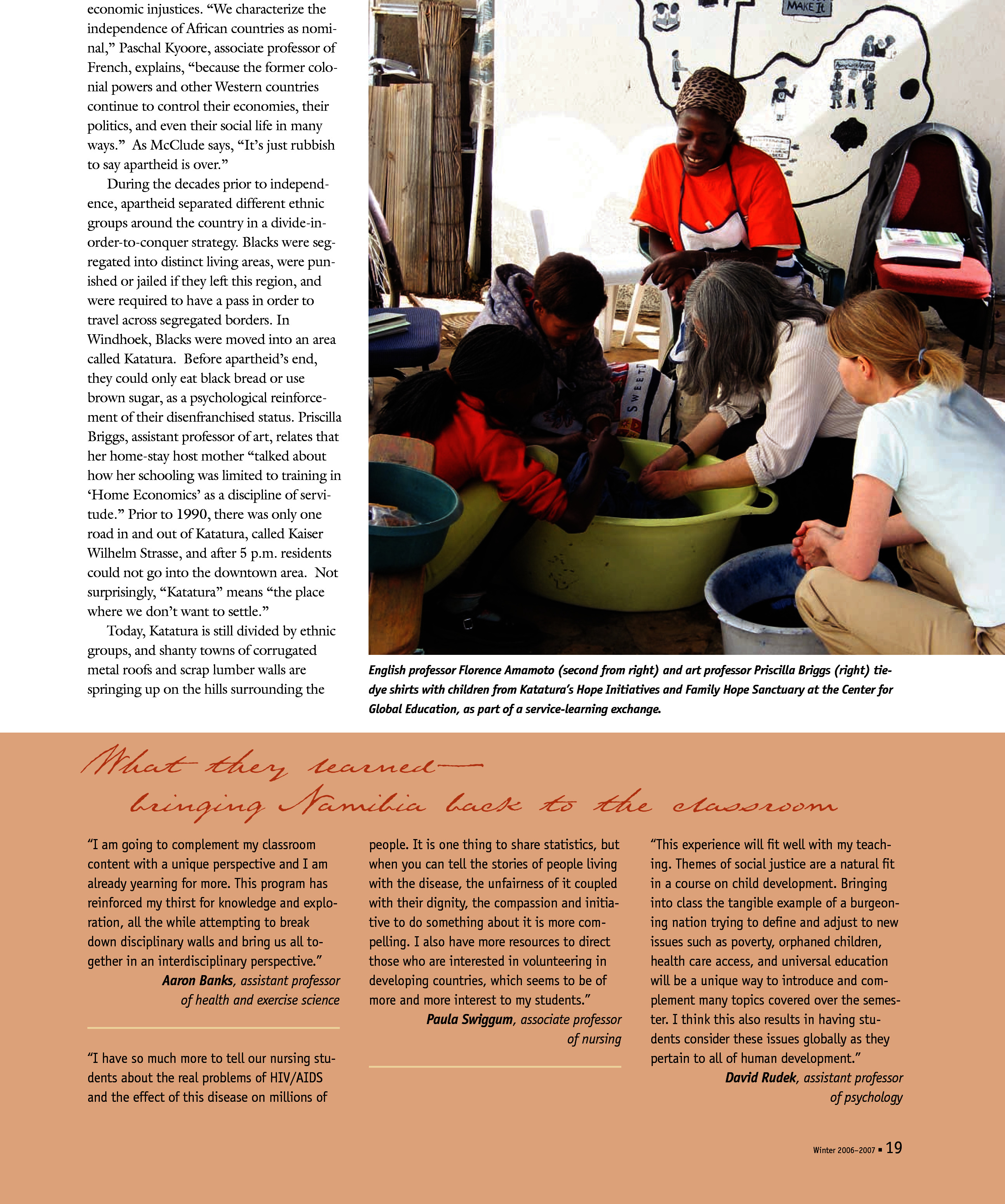 quarterly page