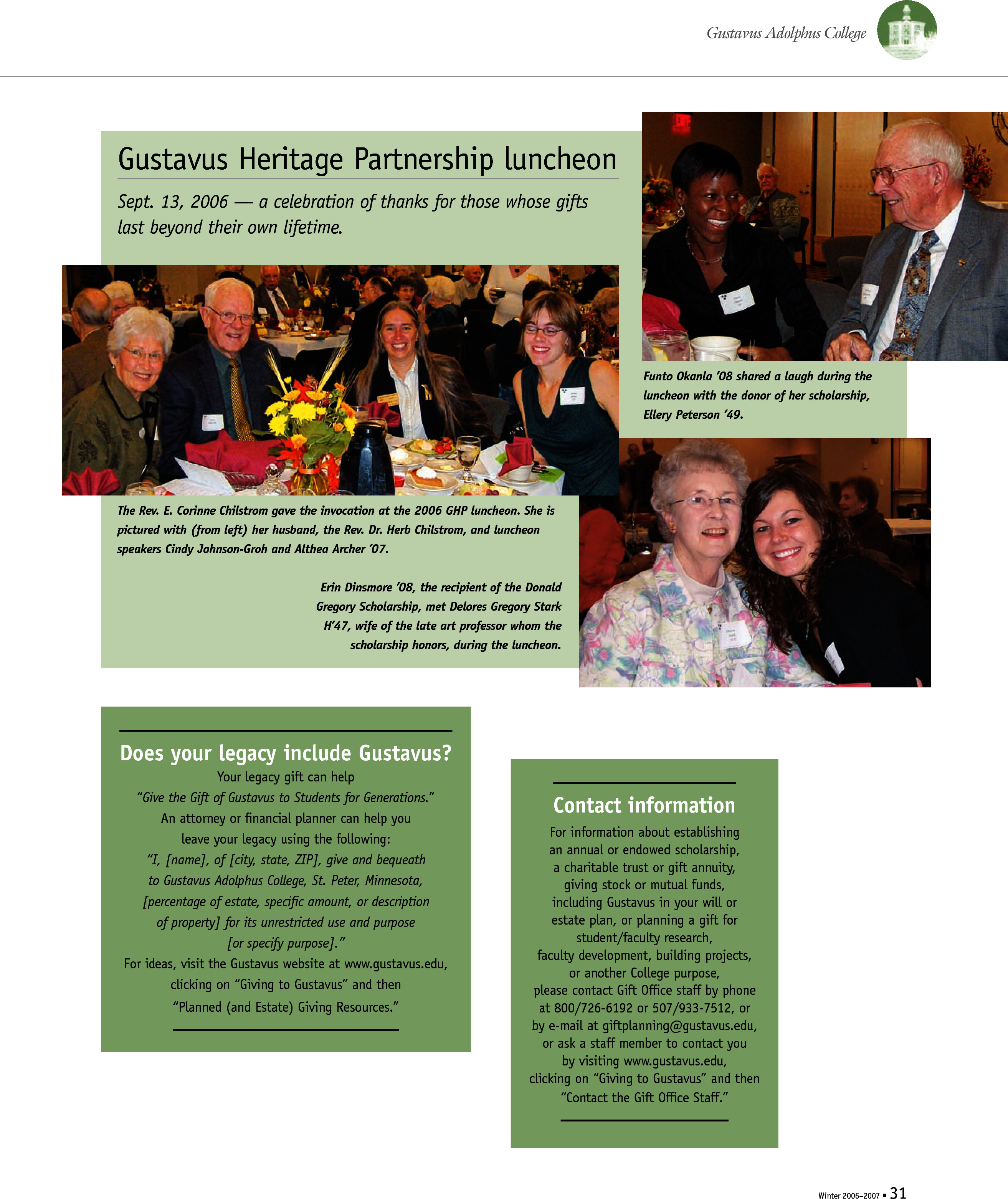 quarterly page