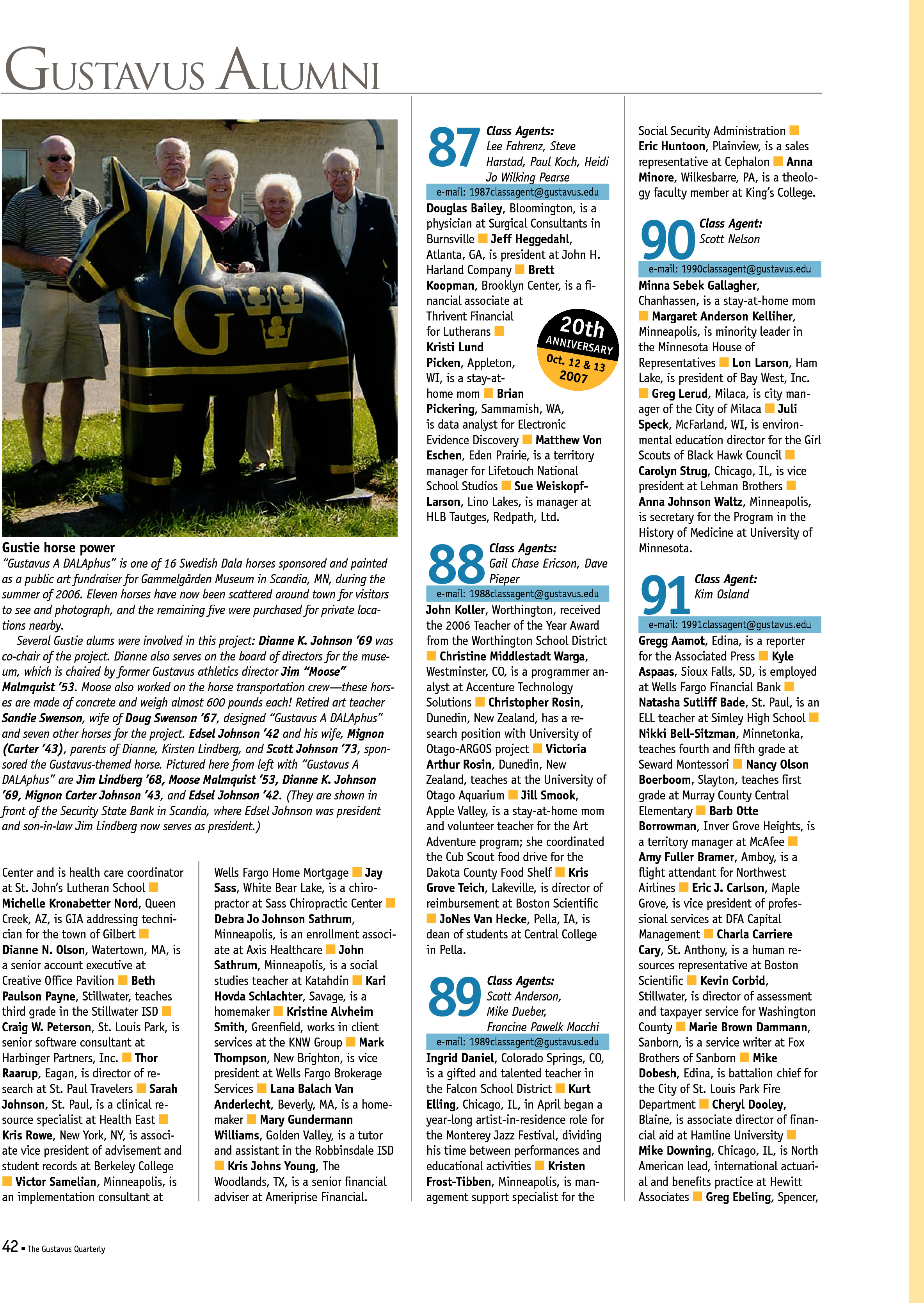 quarterly page