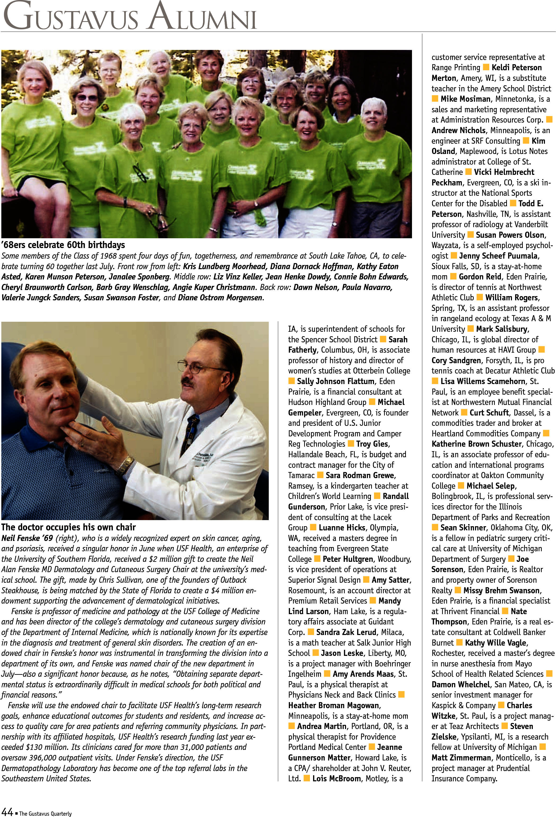 quarterly page