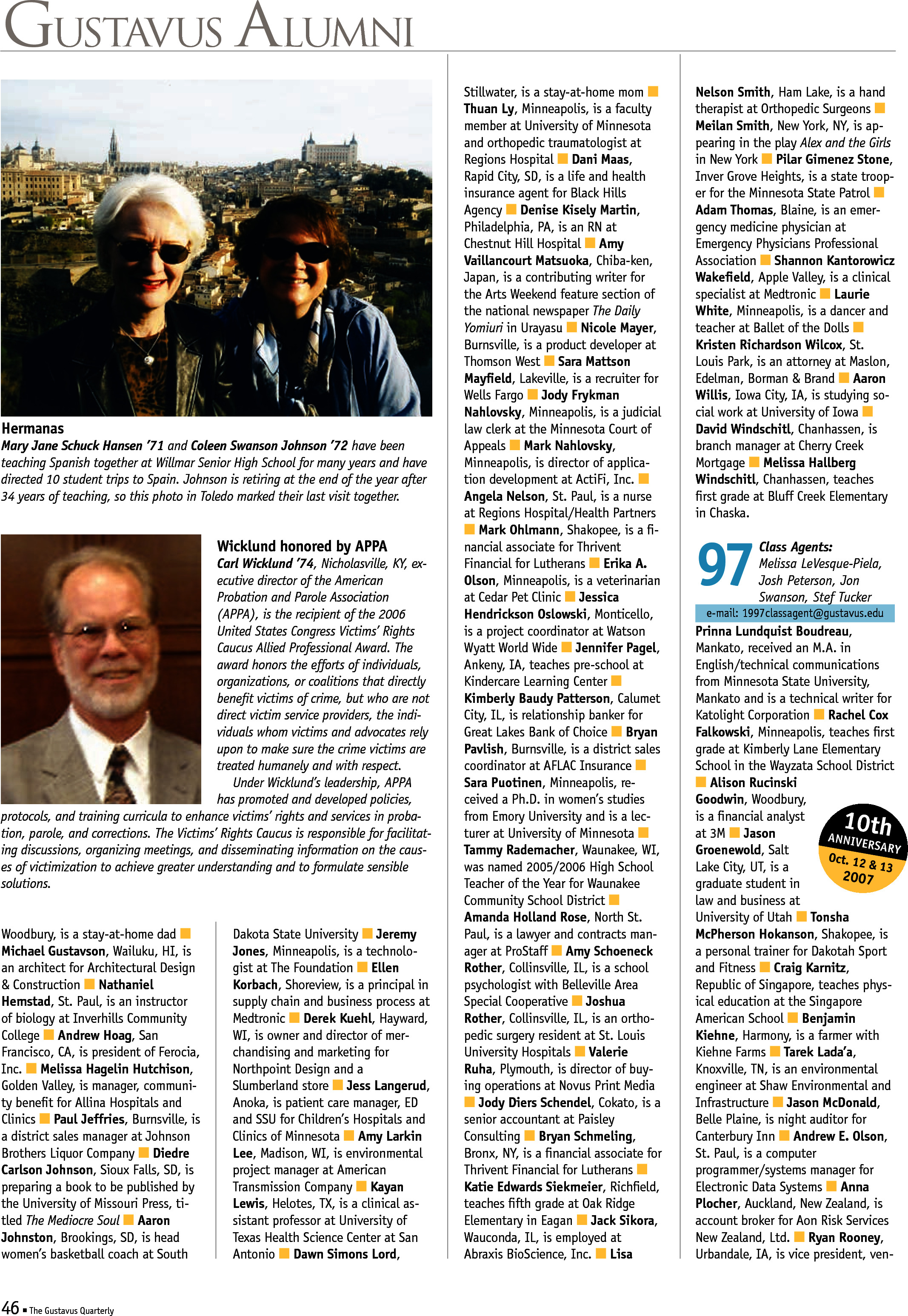 quarterly page