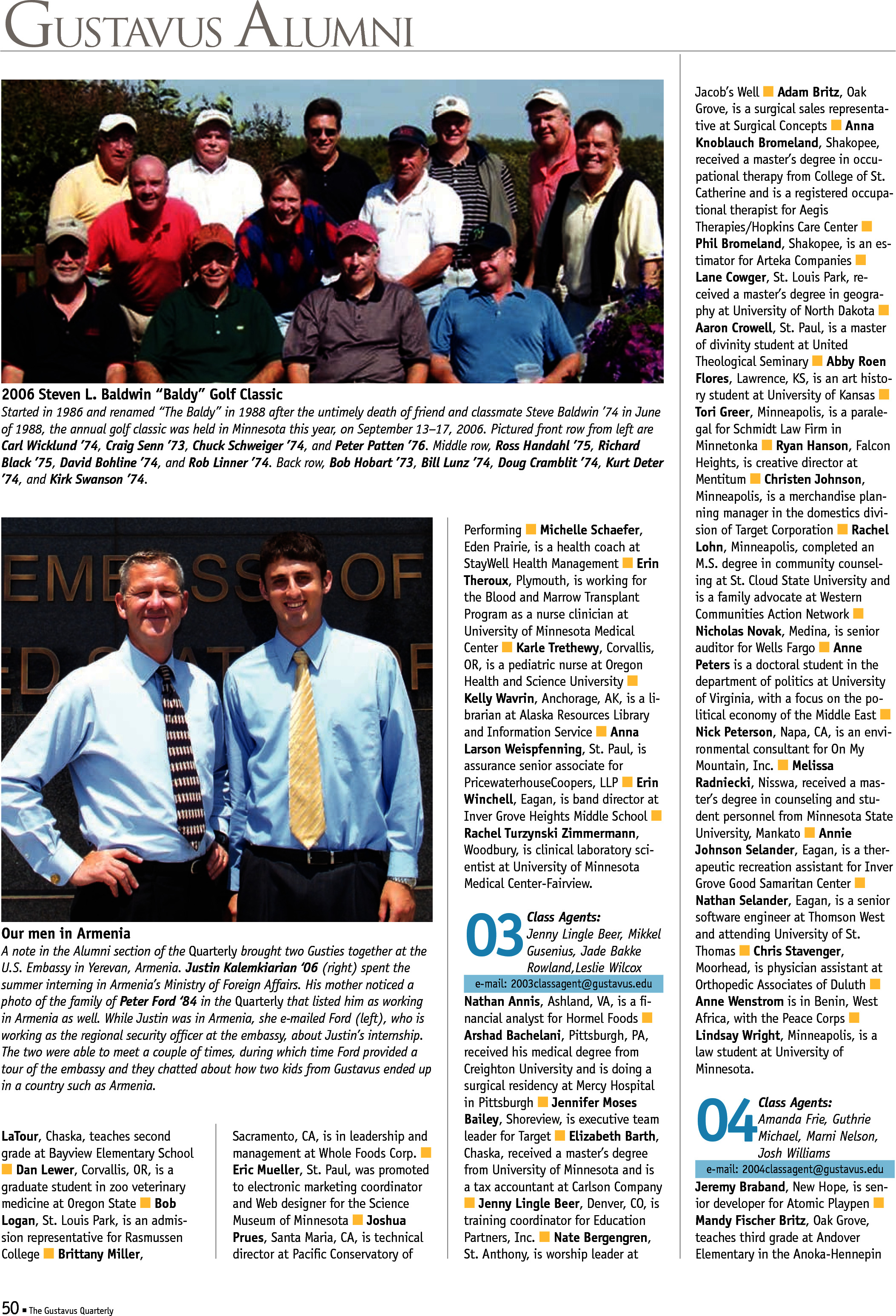 quarterly page