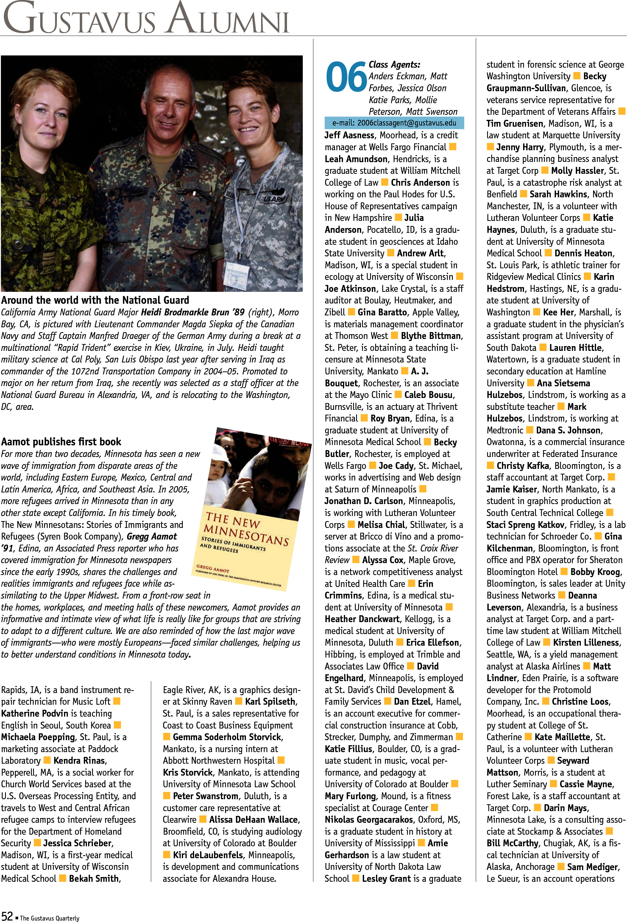 quarterly page