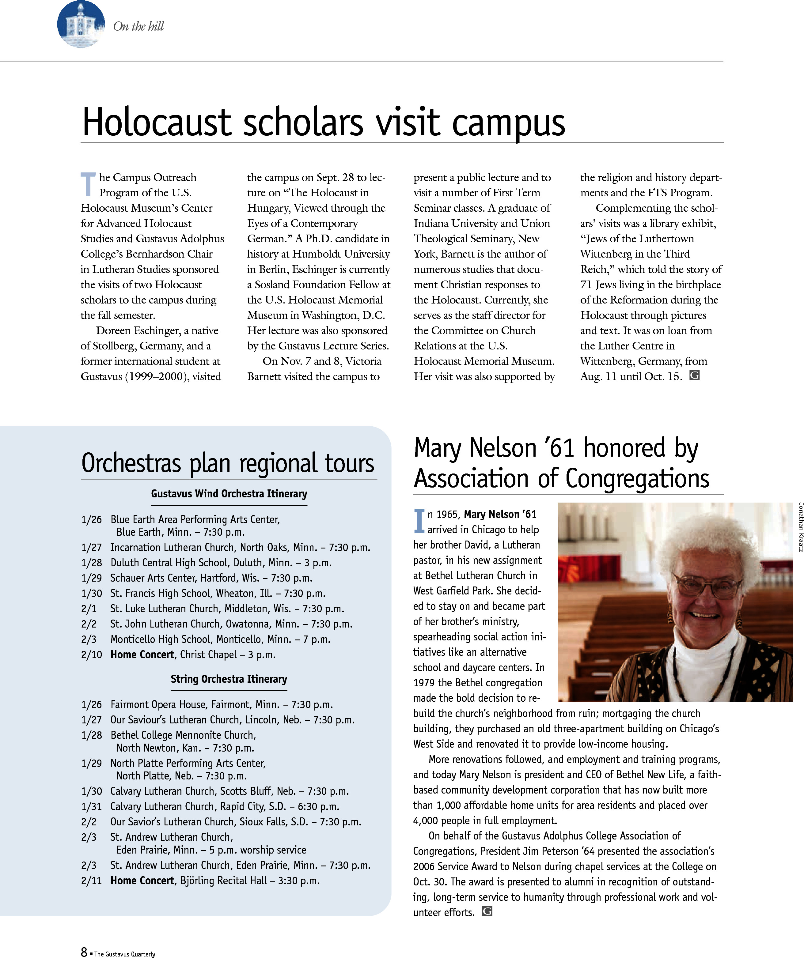 quarterly page