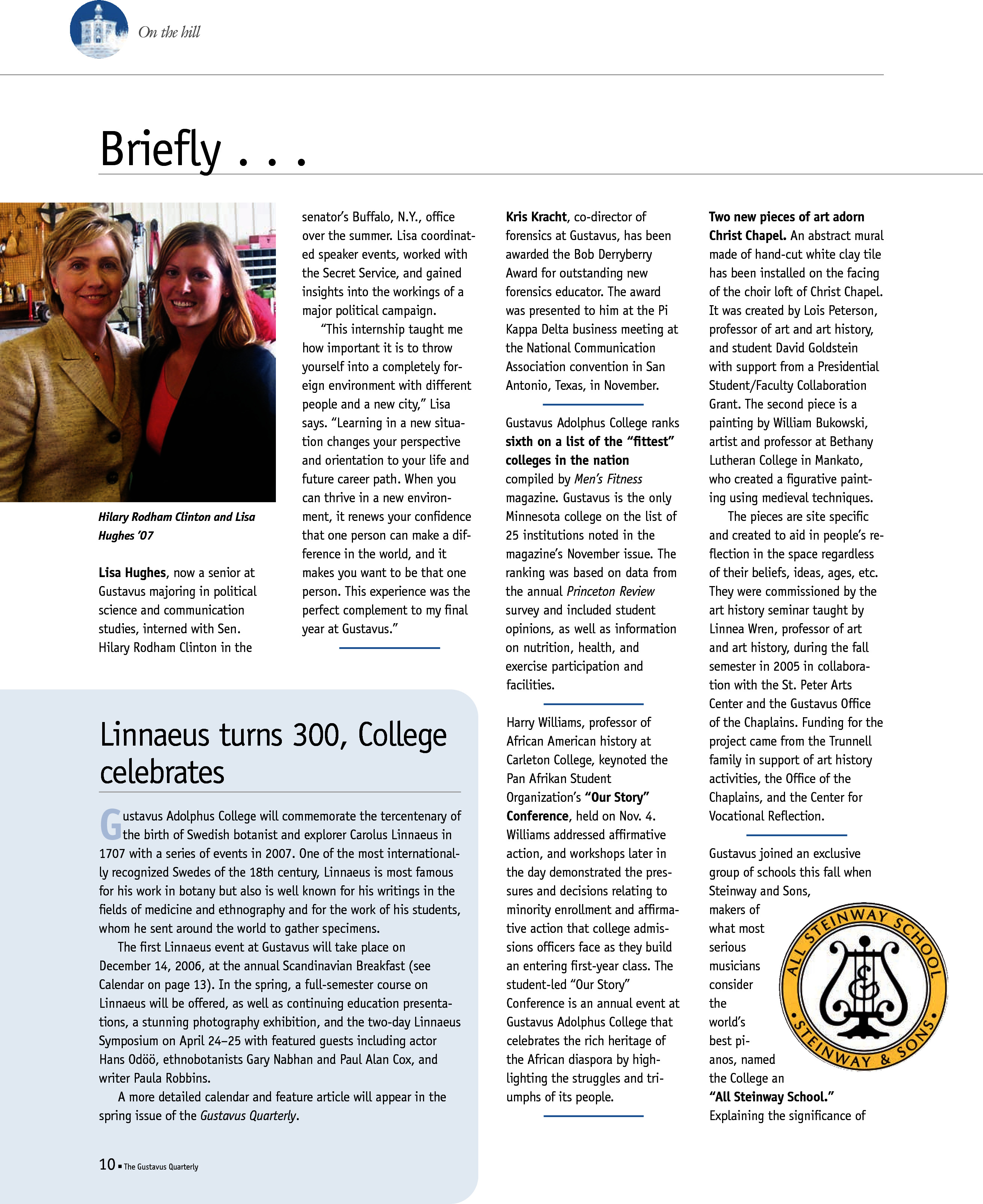 quarterly page