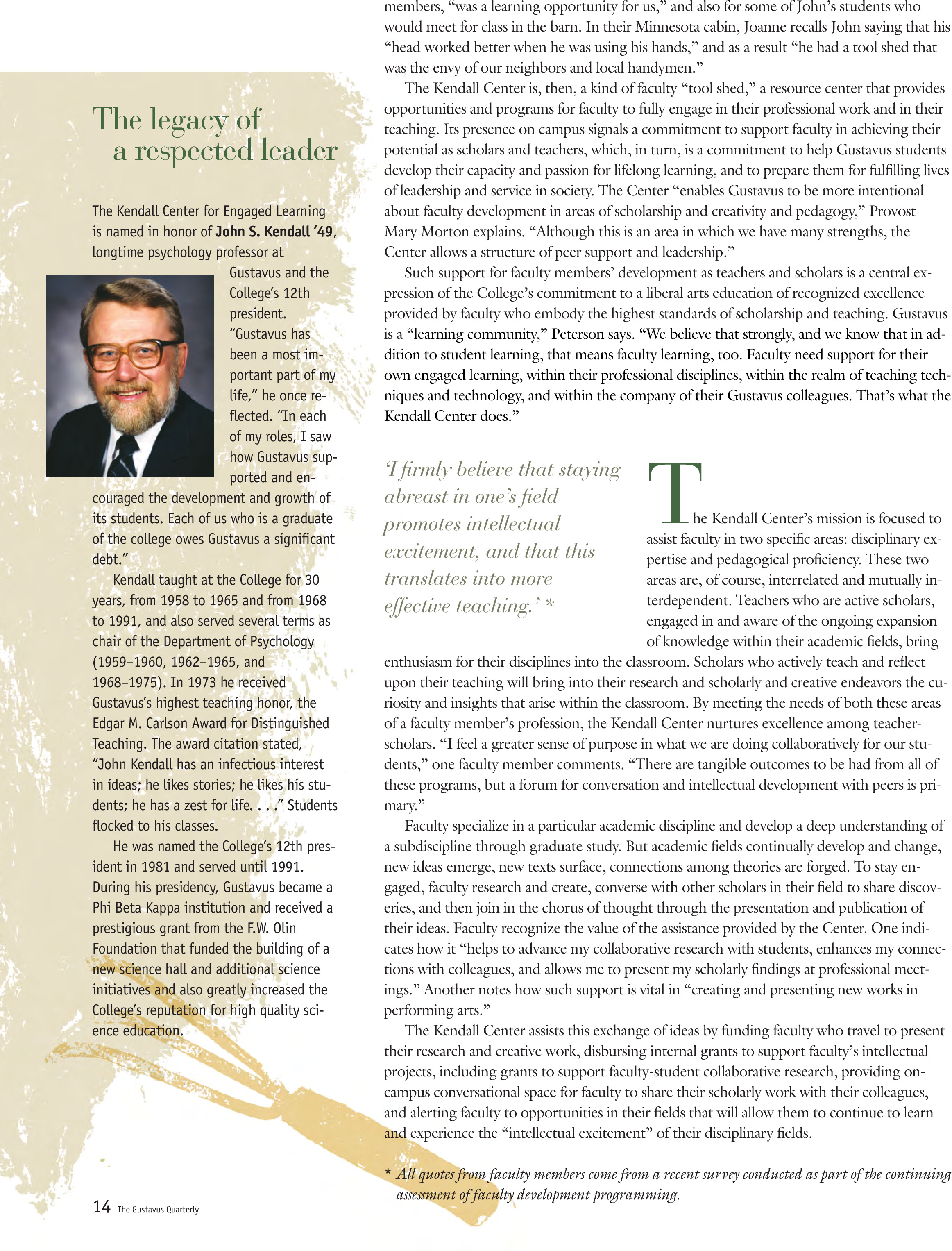quarterly page
