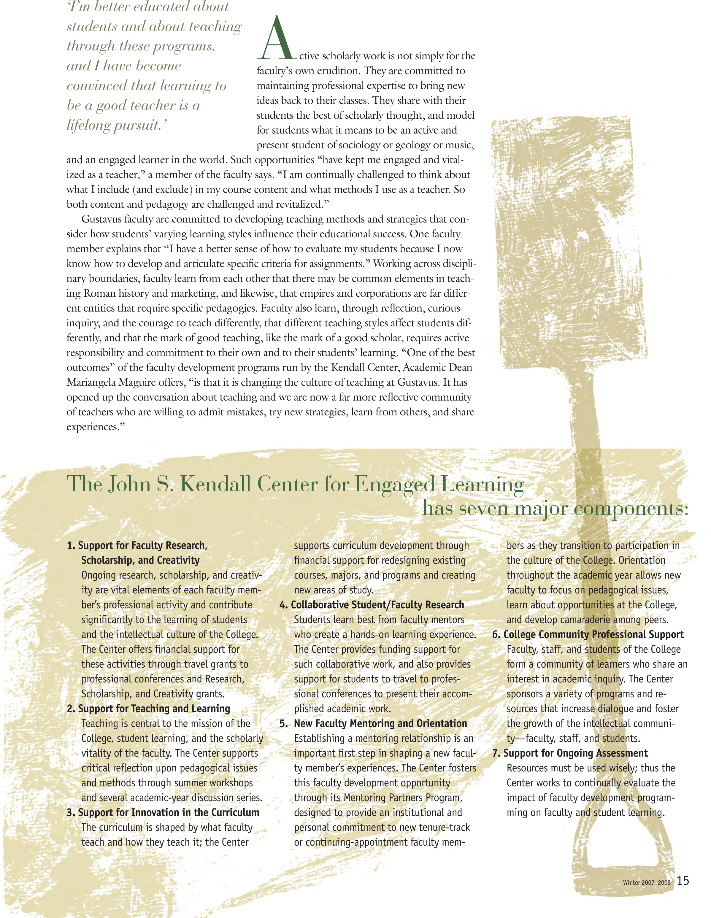 quarterly page