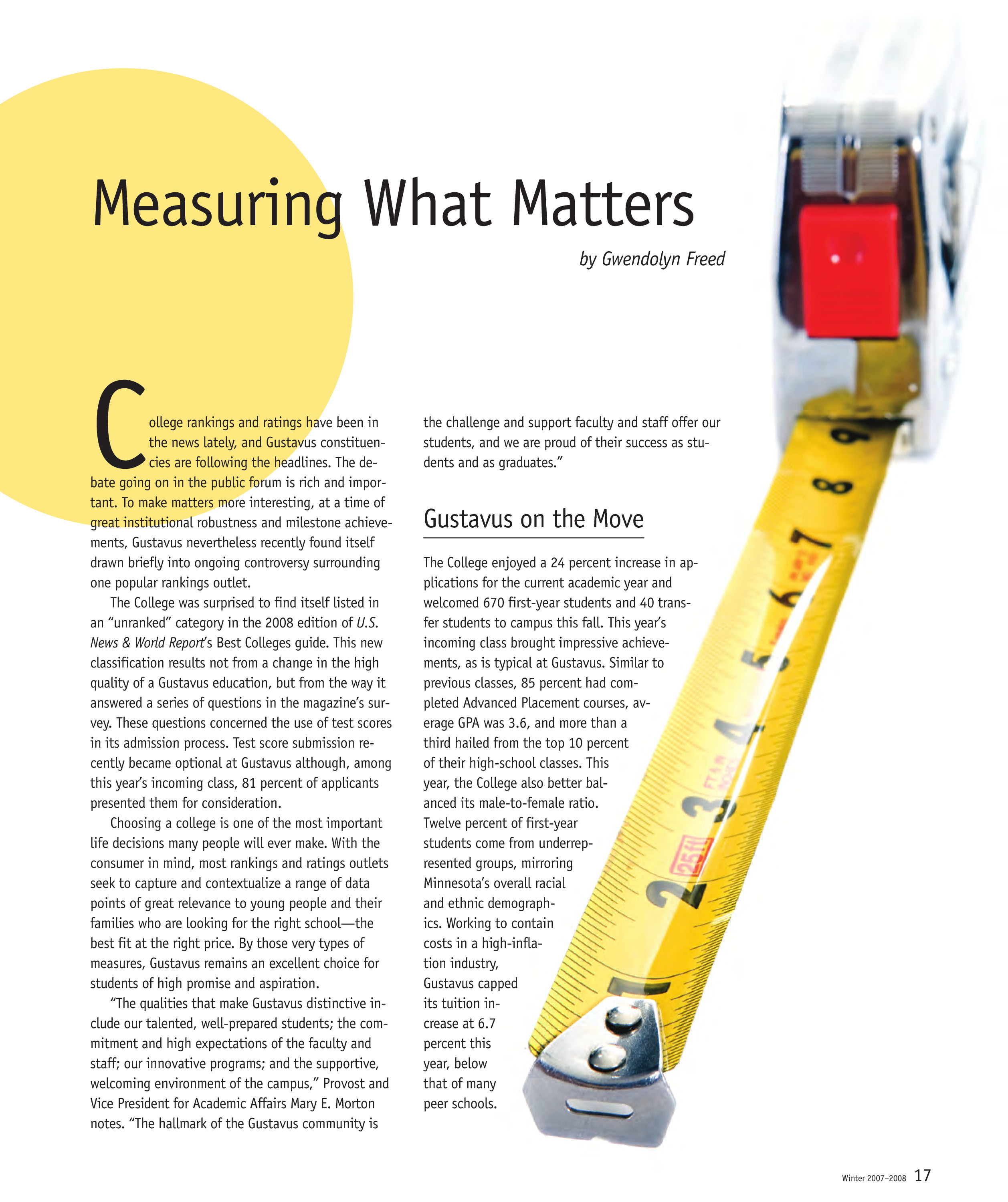 quarterly page