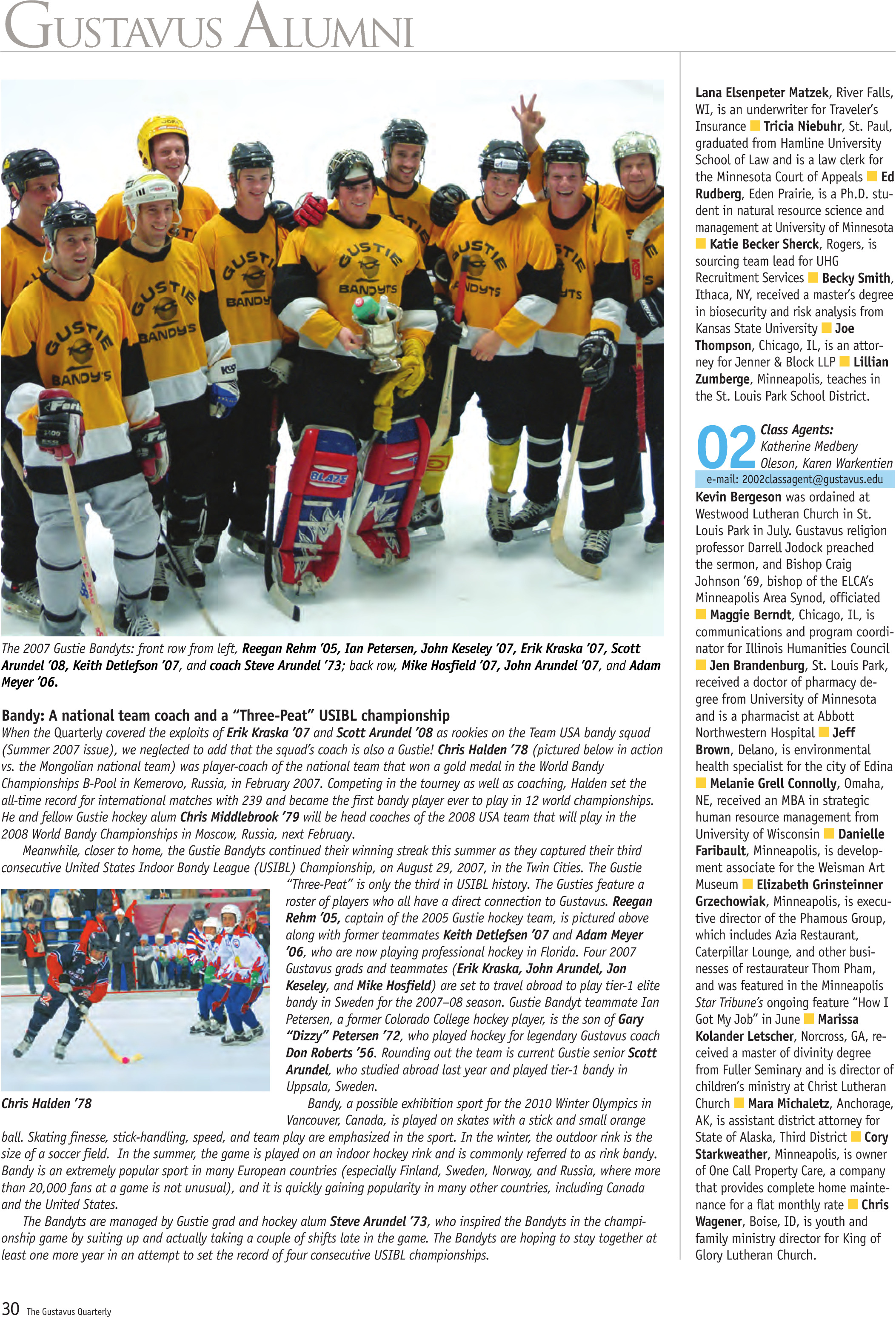 quarterly page