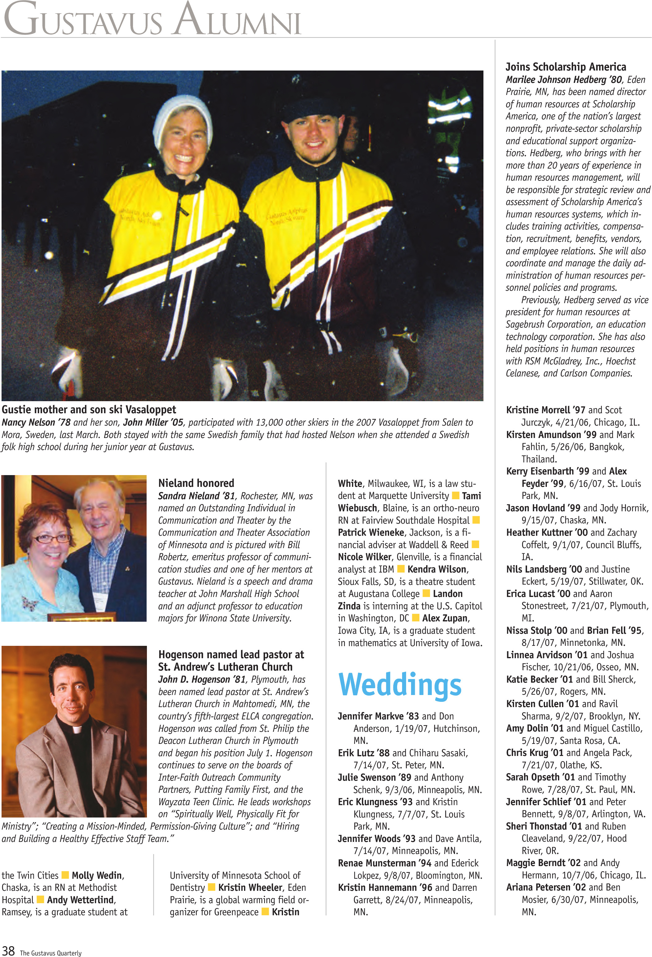 quarterly page