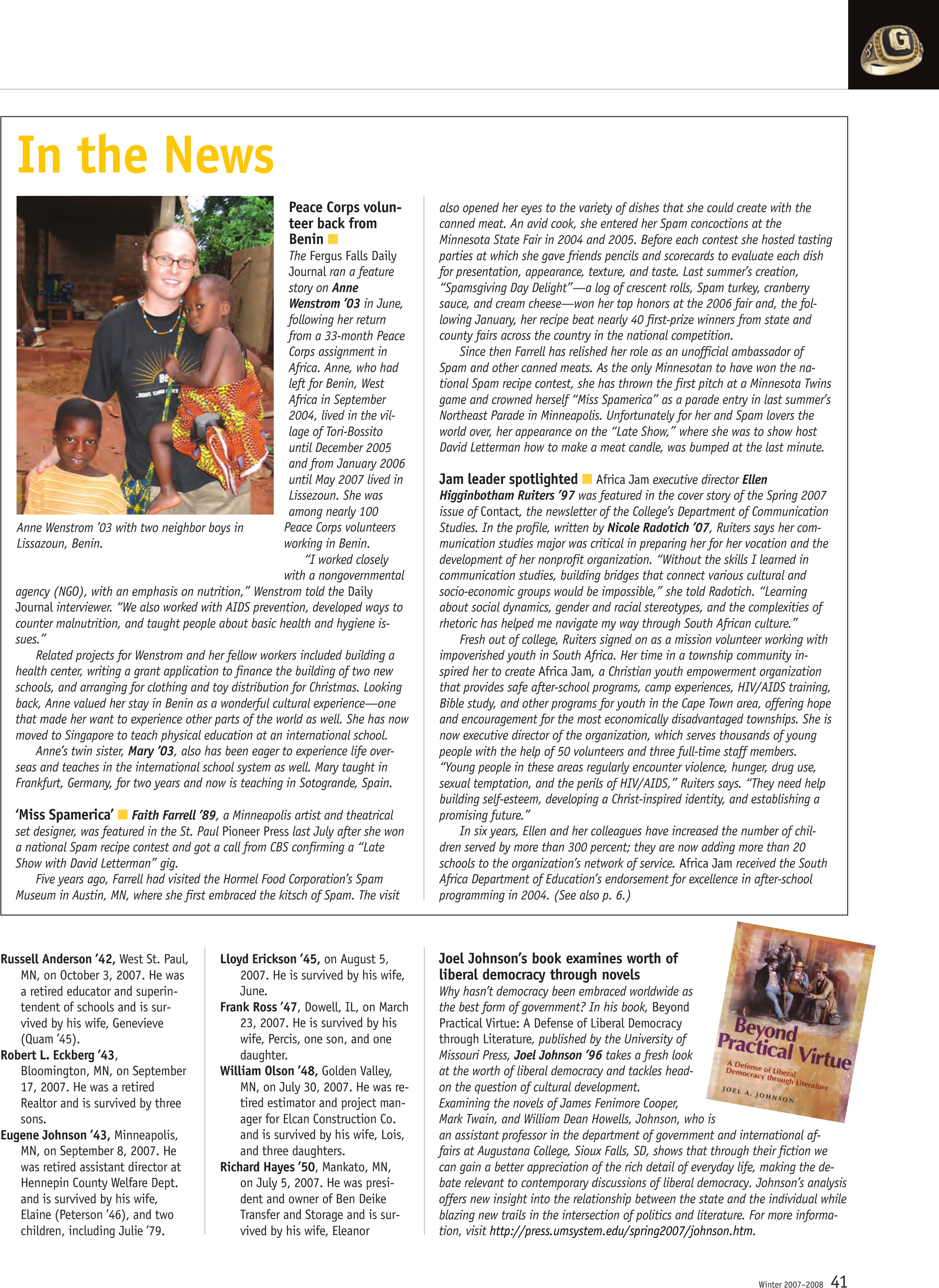 quarterly page