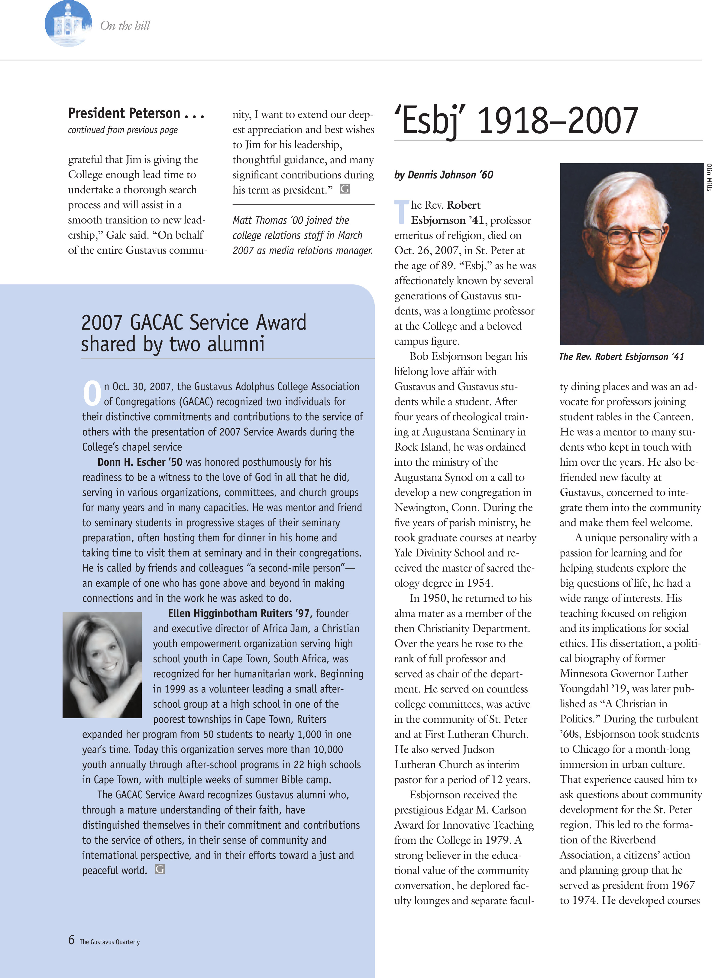 quarterly page