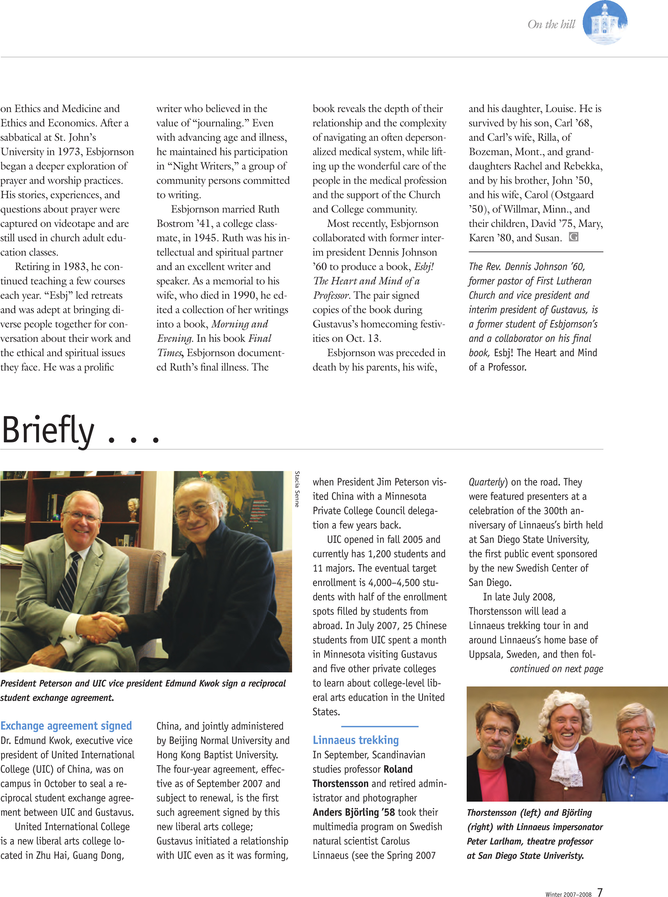 quarterly page