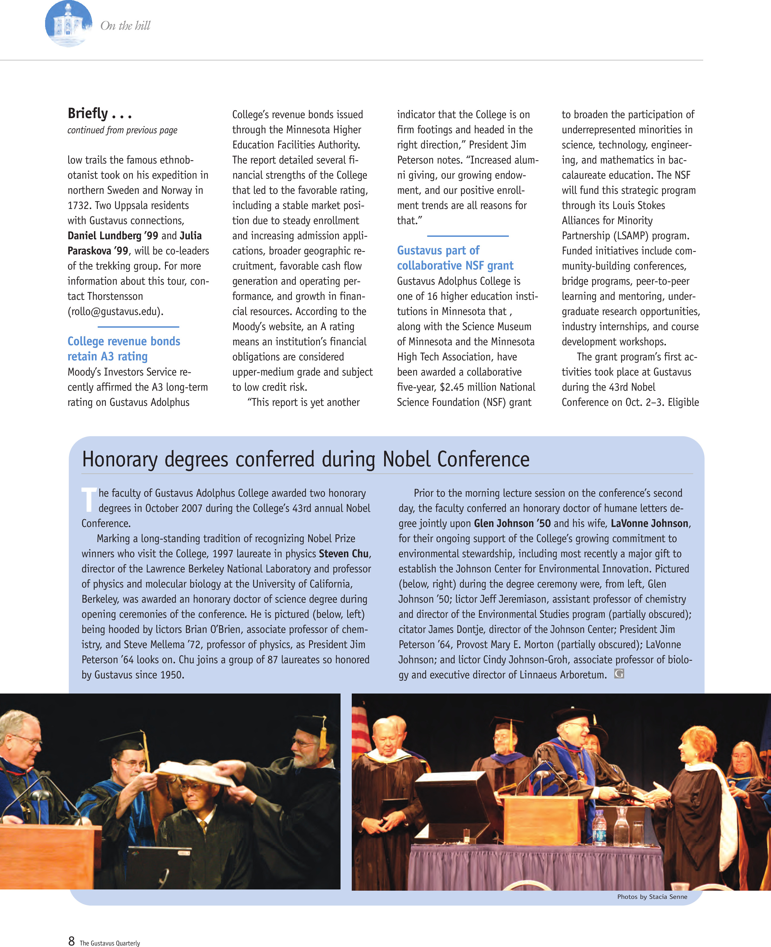 quarterly page