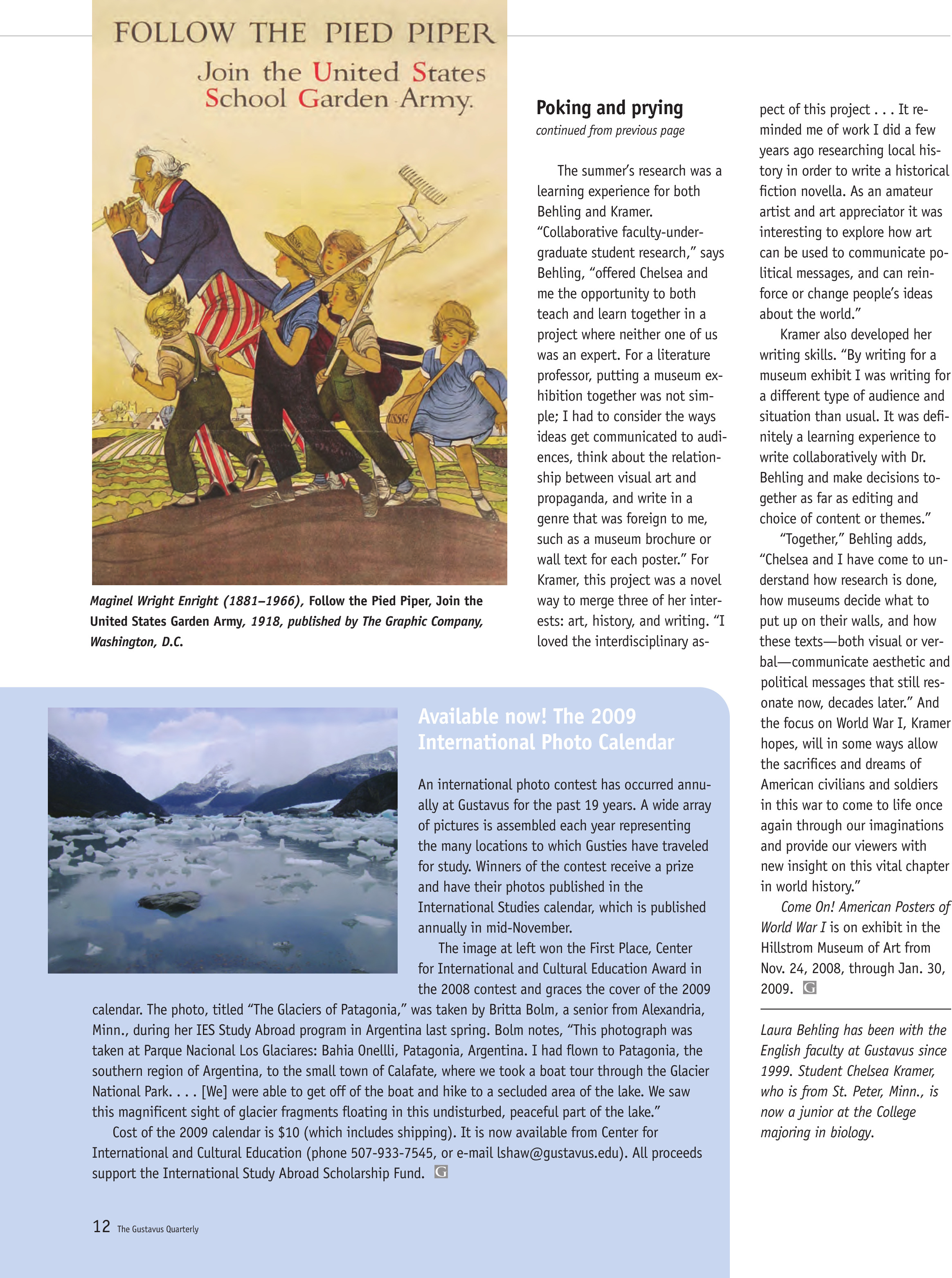 quarterly page