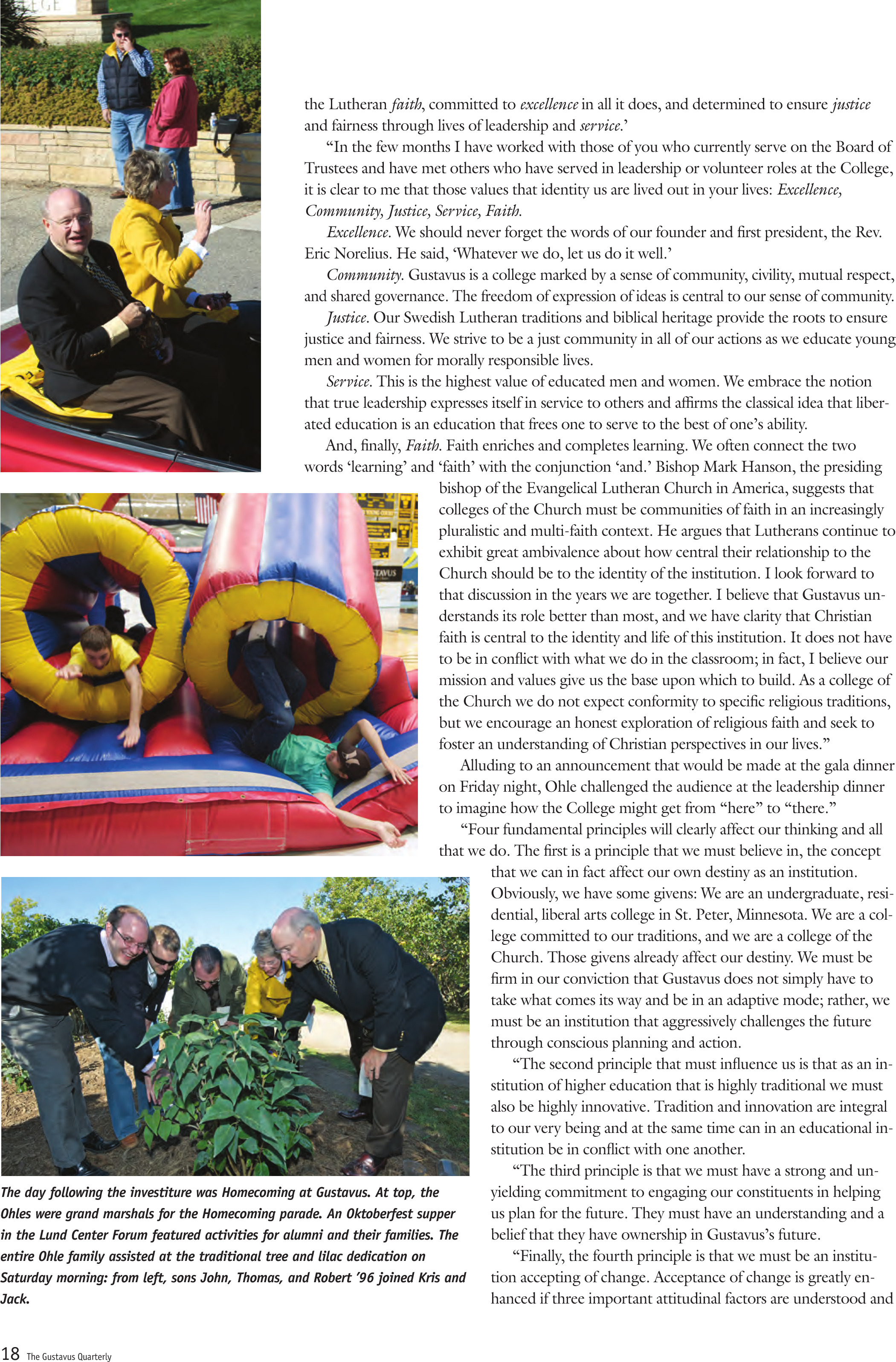 quarterly page